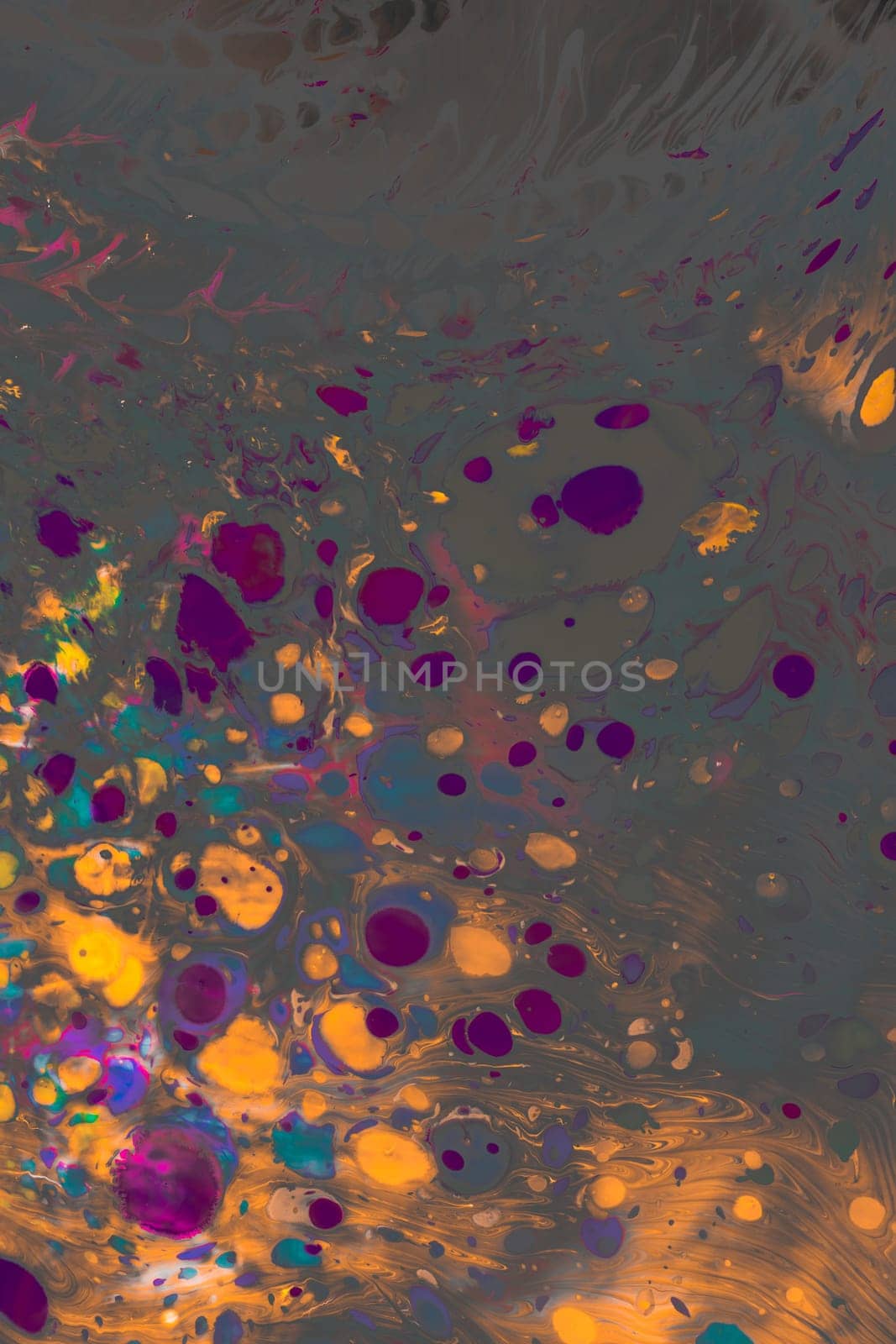 Traditional Ottoman Turkish marbling art patterns as abstract colorful background