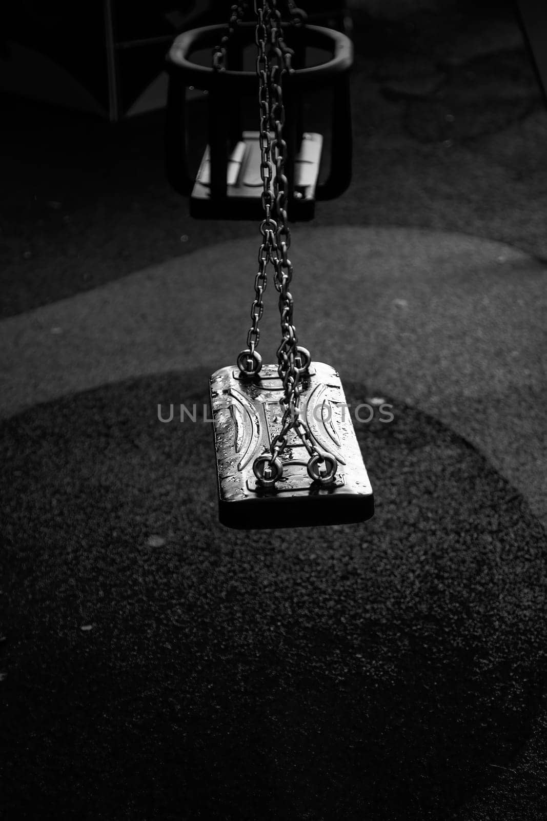 Detail of games in a playground in the city