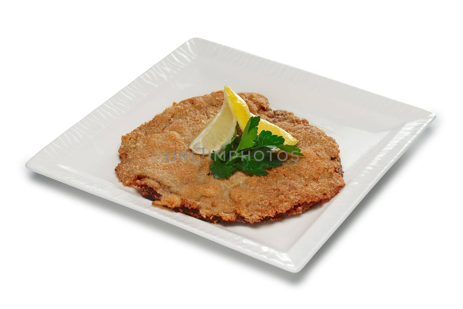 Layout for menu. Chopped meat in breading