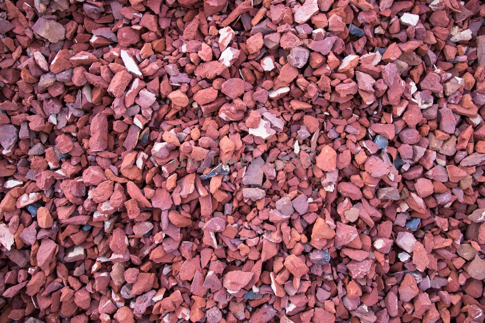 Red Broken Bricks Texture Background