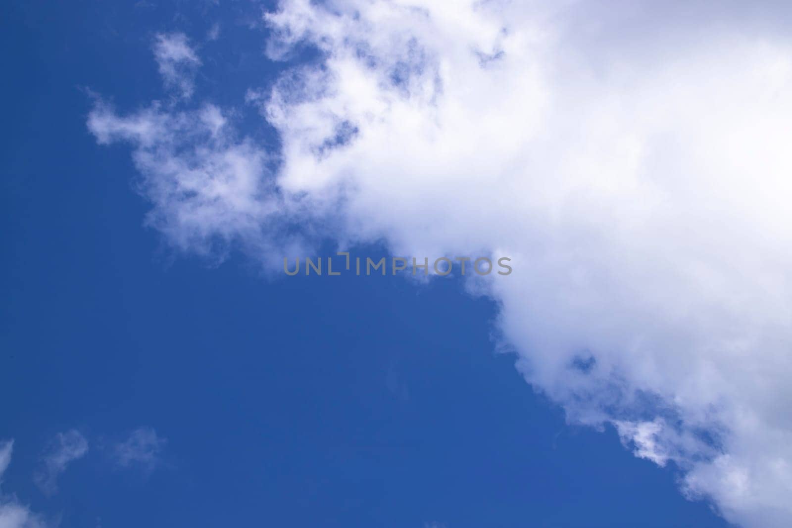 White cloudy Blue Sky natural view