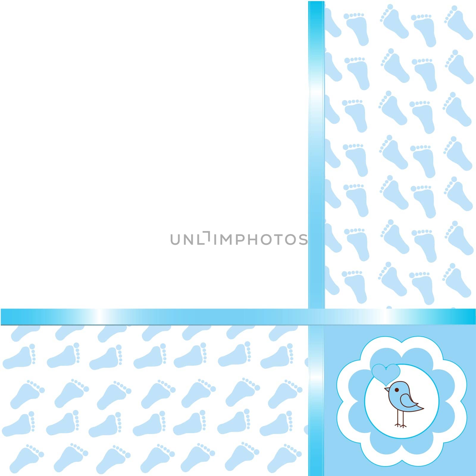 Cute Baby boy arrival card