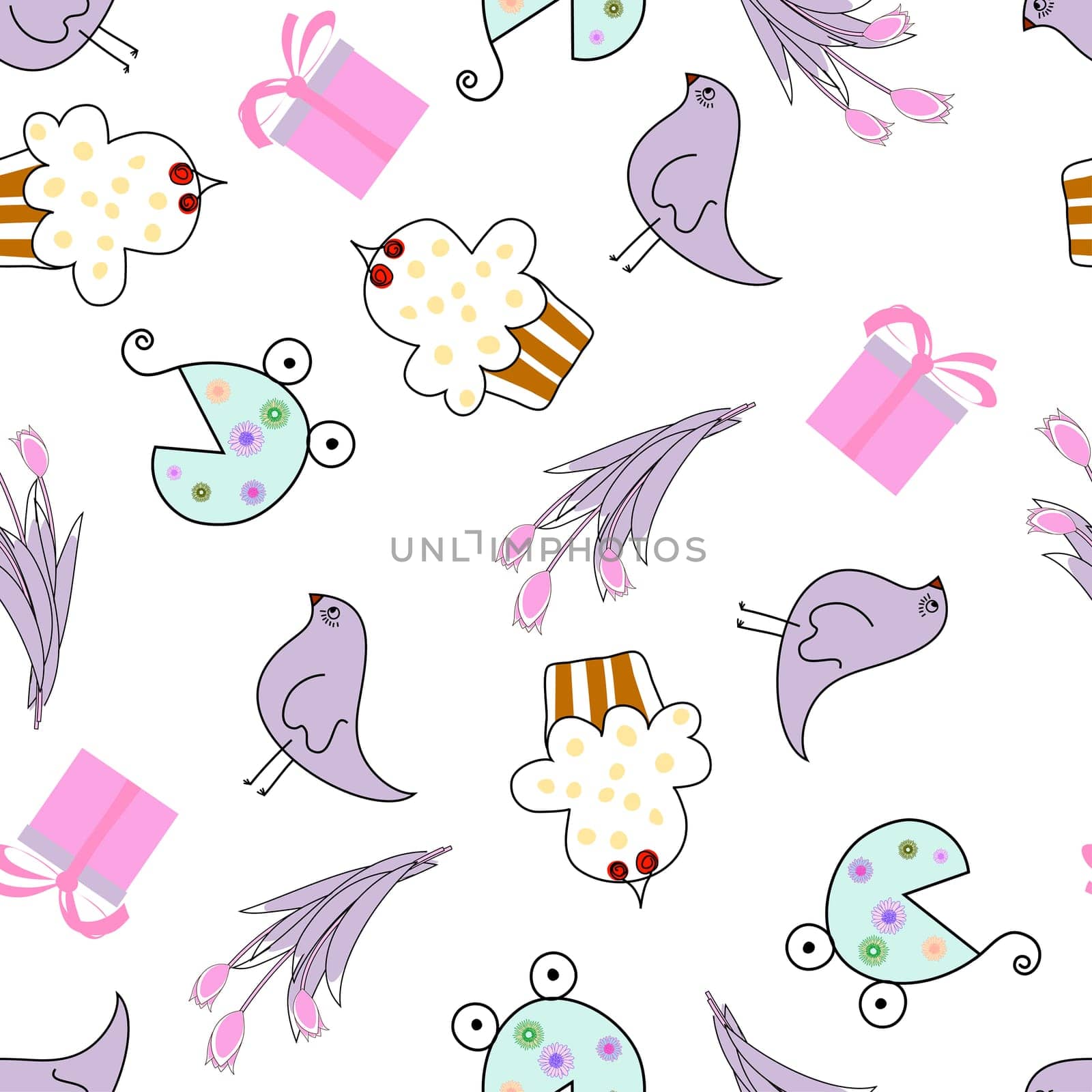 Abstract vector greeting seamless background for design use.