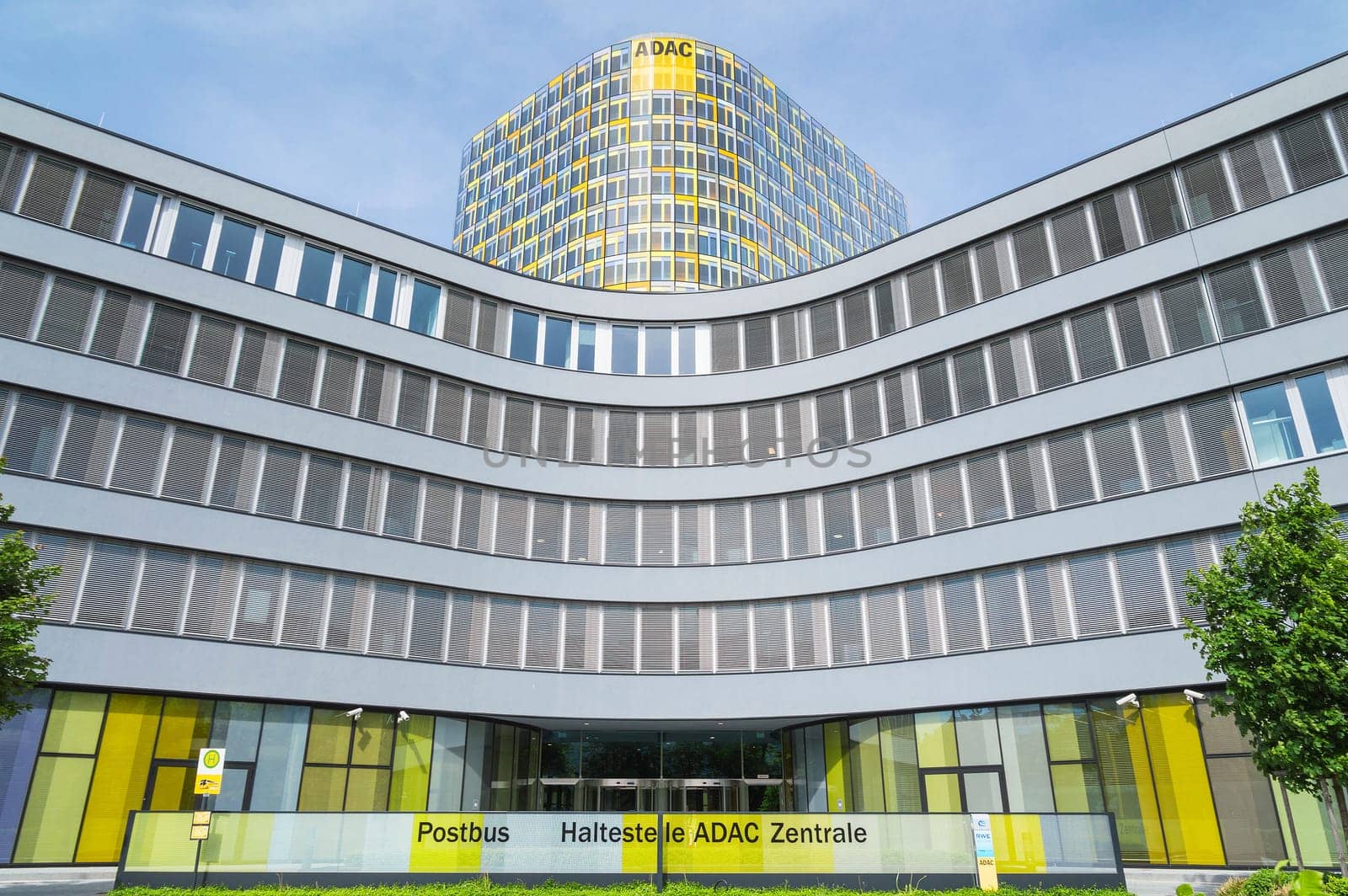 Munich, Germany - May 12, 2015: ADAC association is a European automobile club in Germany. It is also the largest motorcyclist association in the world.