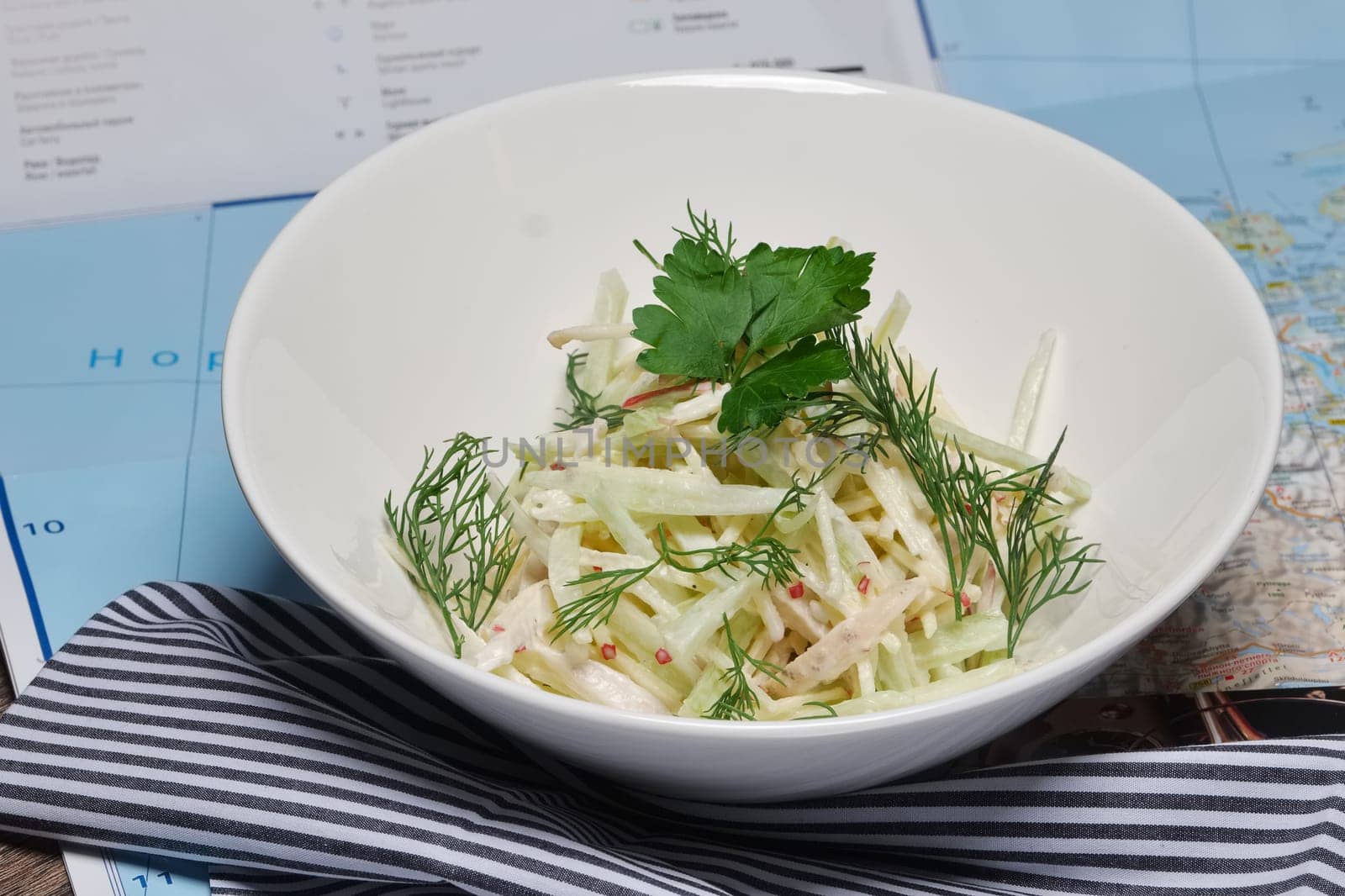 Summer fresh vegetable salad