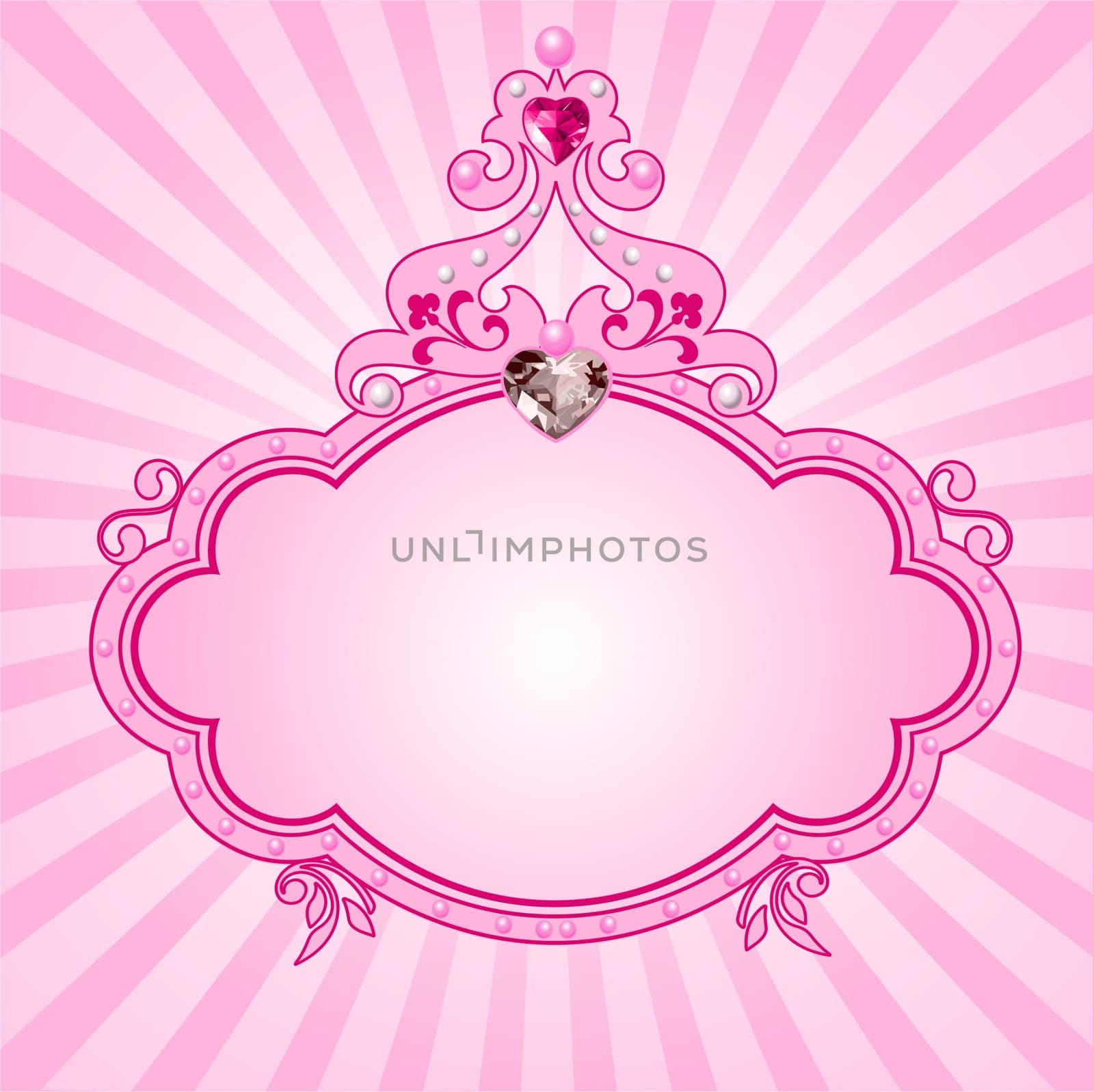 Lovely princess pink frame. Perfect for beautiful girls