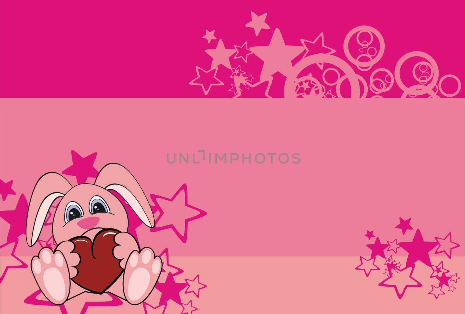 bunny baby cartoon background in vector format very easy to edit