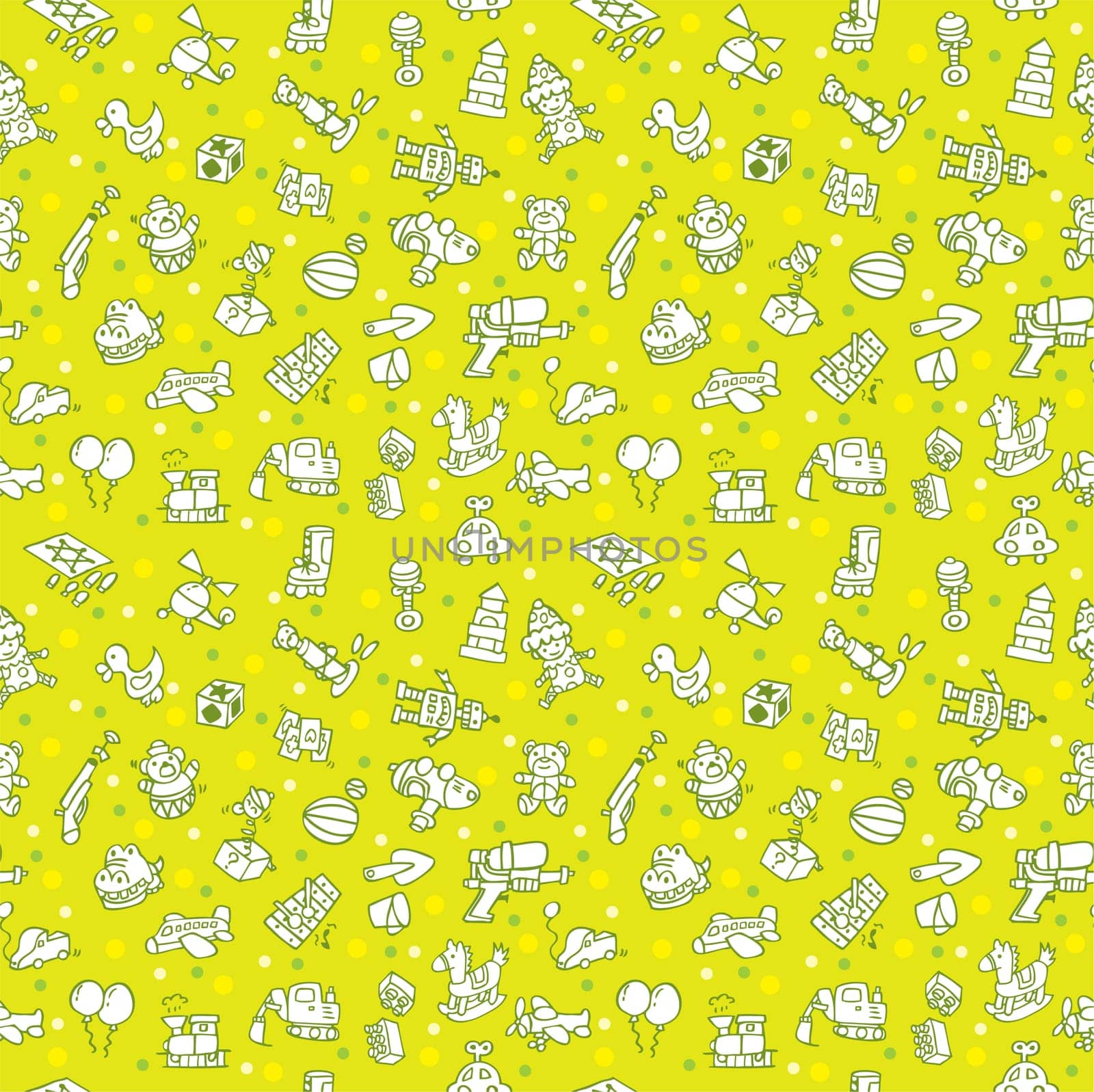 seamless toy pattern