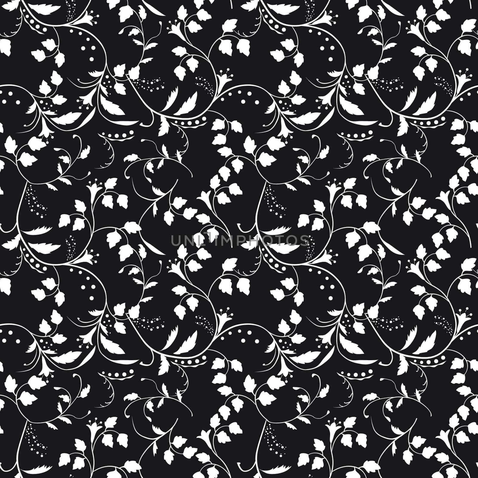Seamless background black and white. Vector illustration