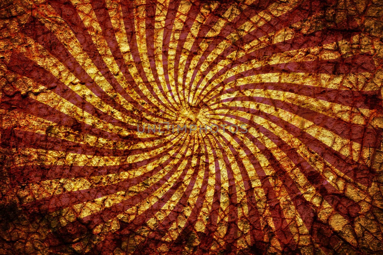 Abstract grunge  background twirled beams cracks.