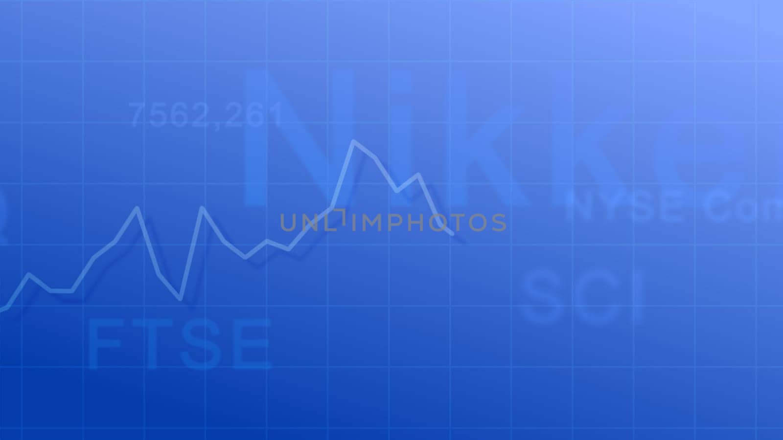 Abstract background - the abbreviation of stock indices and exchange rate diagram.