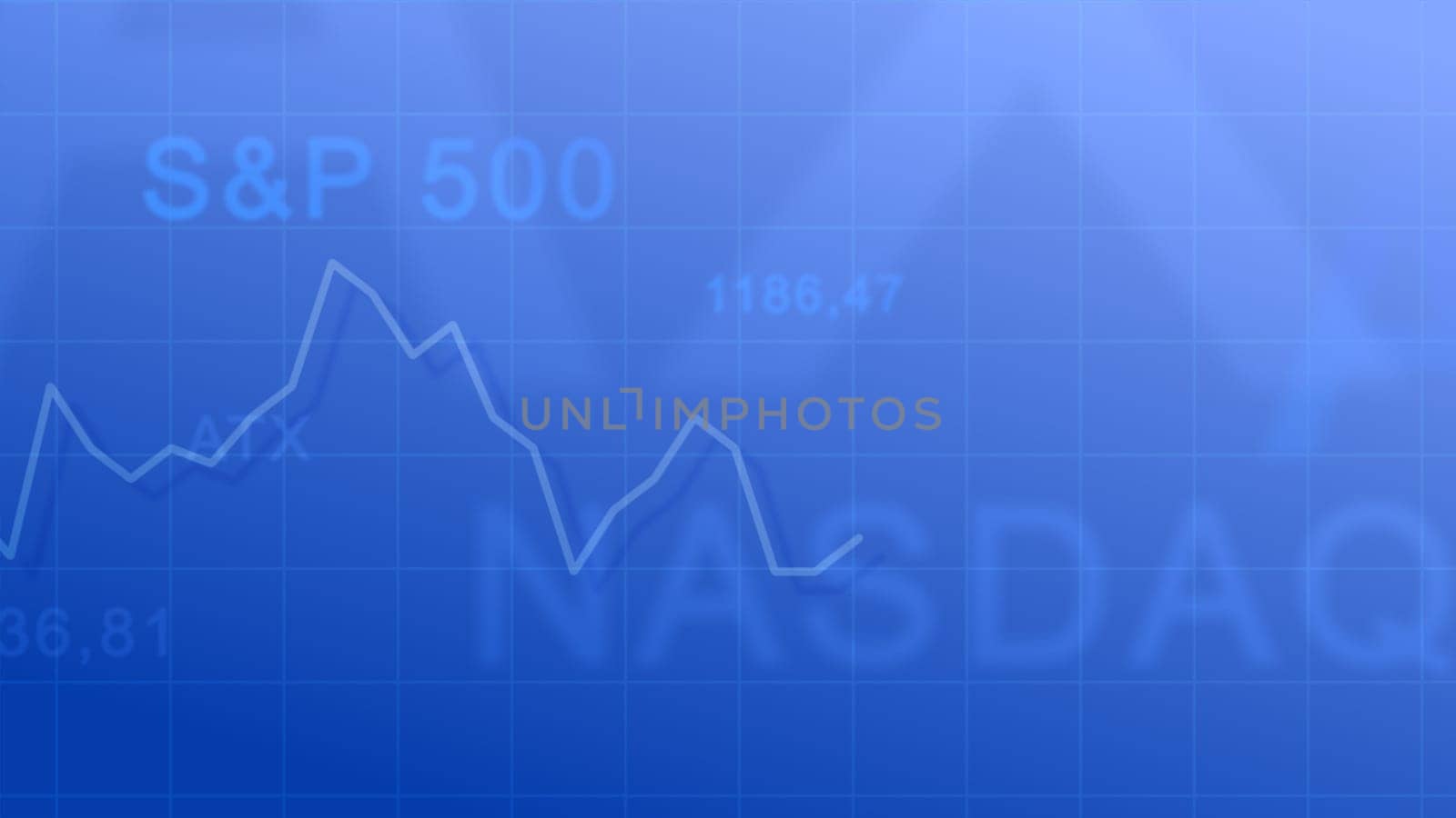 Abstract background - the abbreviation of stock indices and exchange rate diagram.