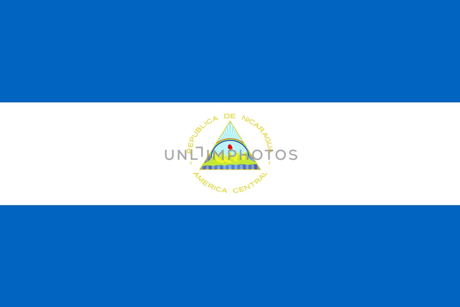 A Nicaragua Flag background illustration large file blue white
