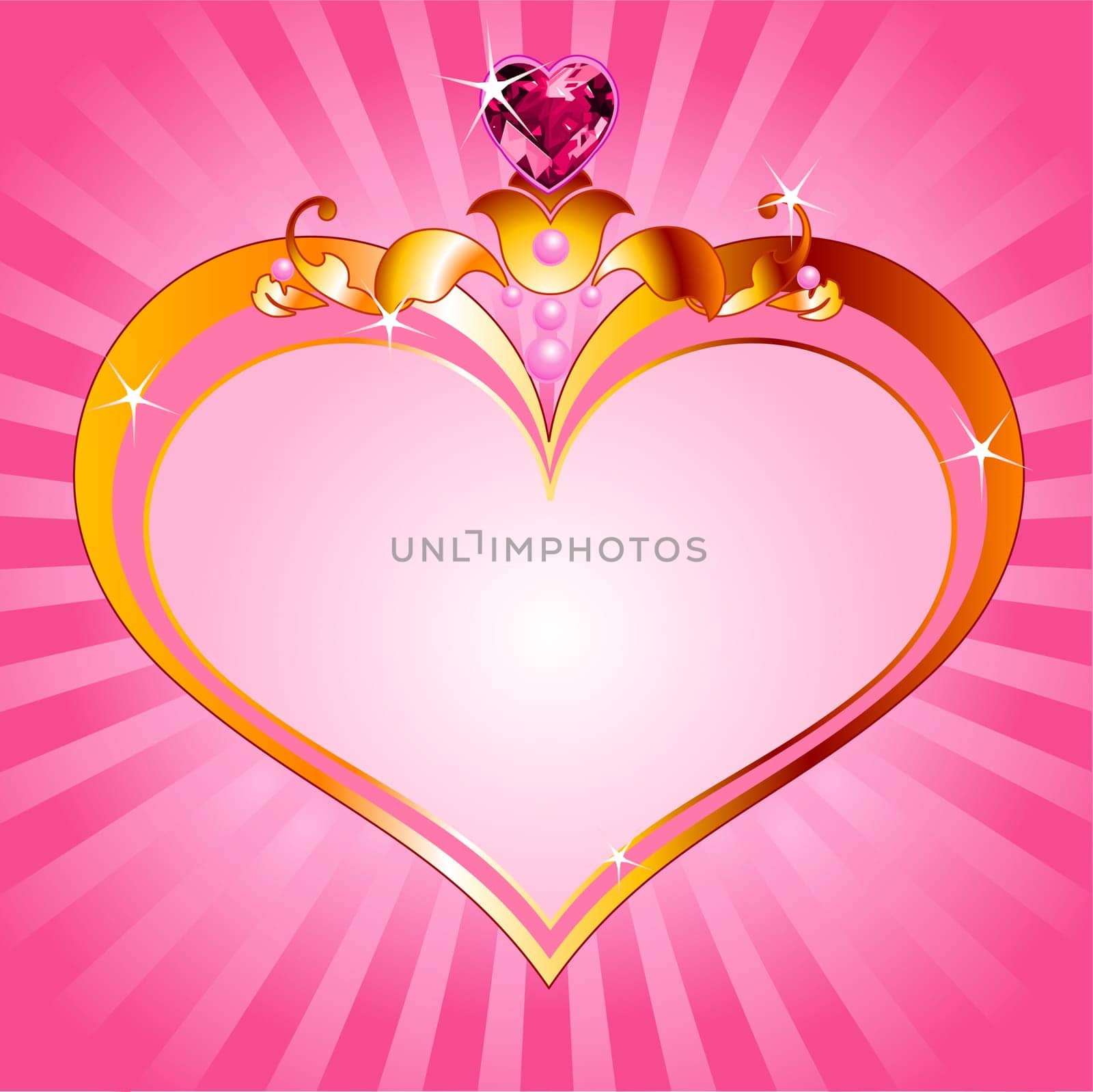 Love princess pink frame. Perfect for beautiful girls