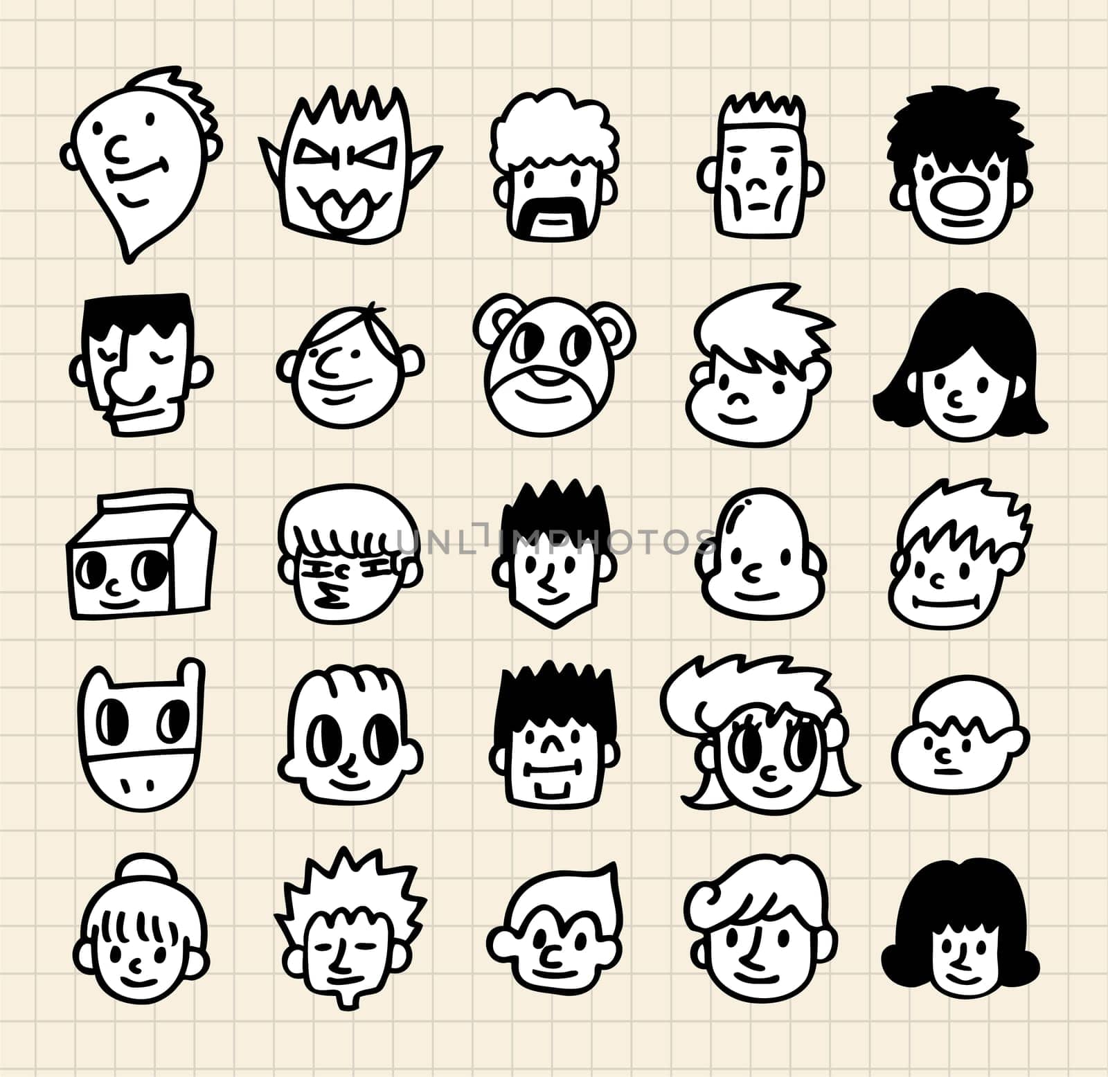 cute cartoon face