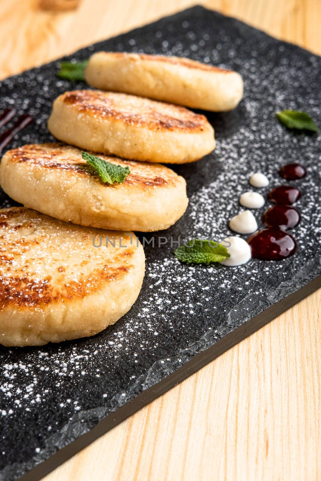 Traditional belarussian cheese pancakes