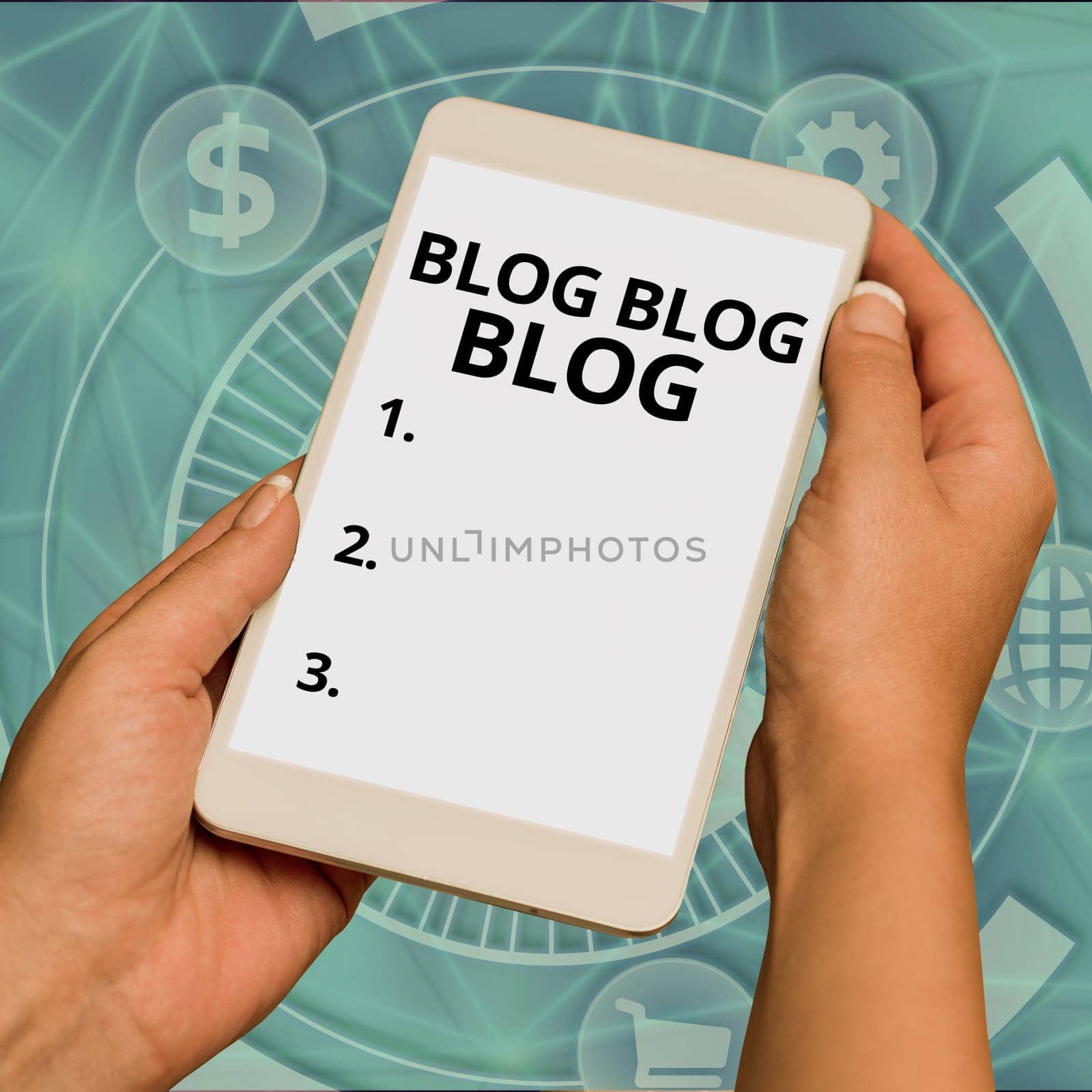 Handwriting text Blog Blog Blog, Business concept Internet blogging trend modern virtual communication