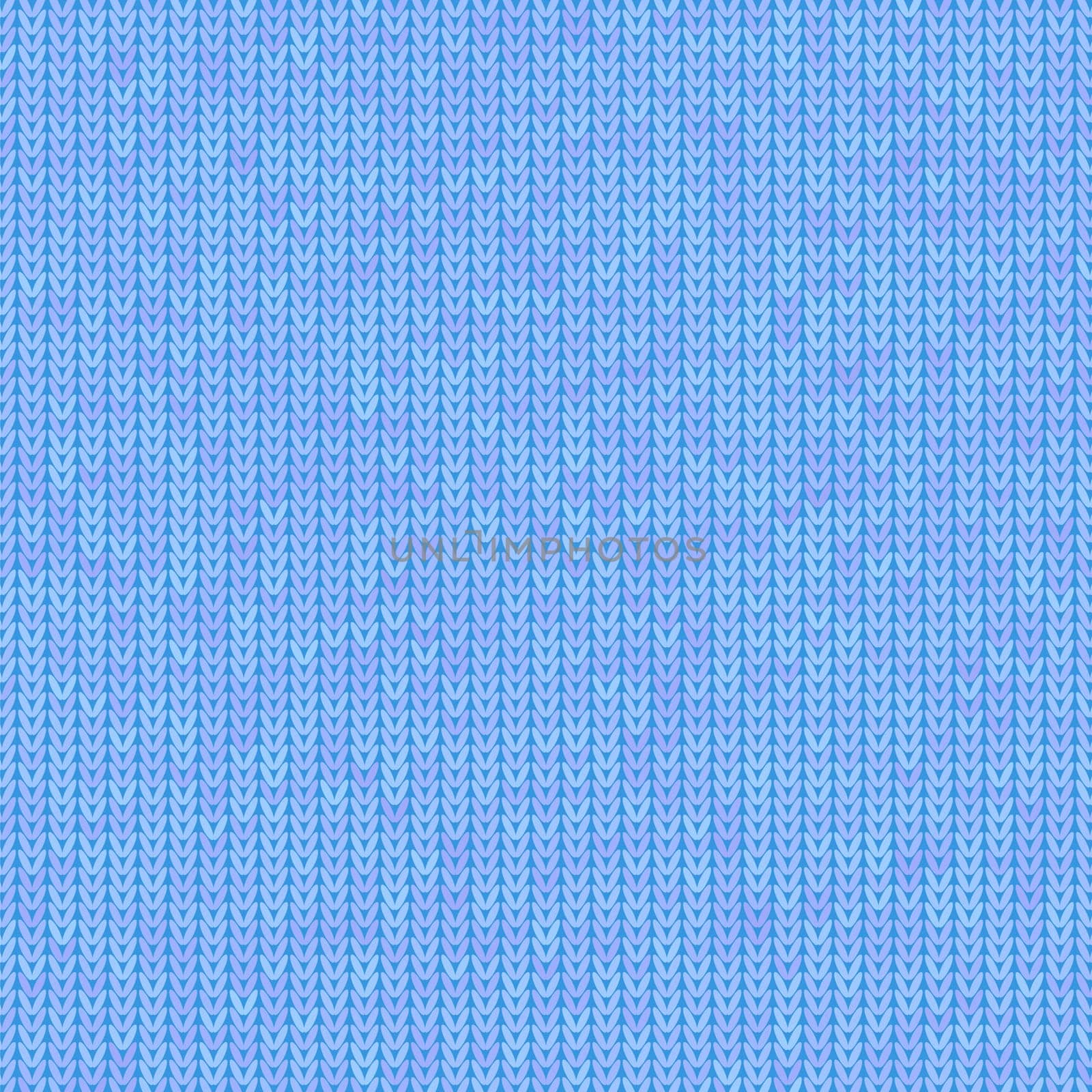 Stylish Knit. Blue Knitted Texture. Woolen Pullover Tricot Print. Winter Fabric Pattern.