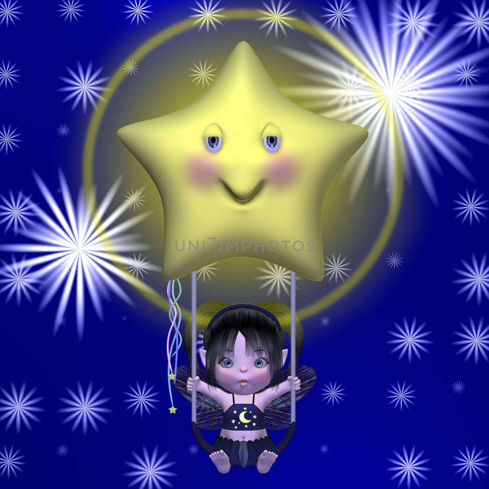 3D Render of an Toon Figure