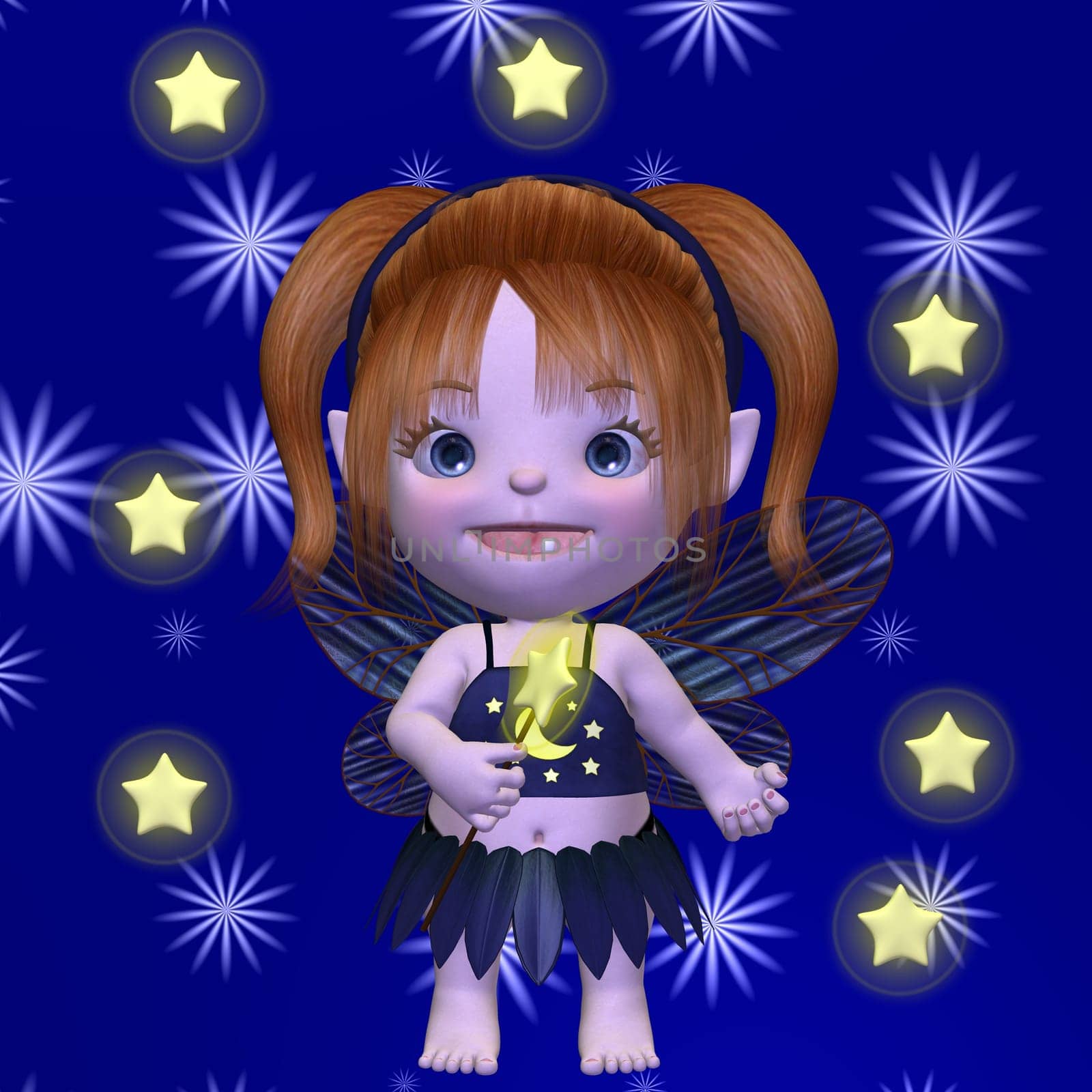 3D Render of an Toon Figure