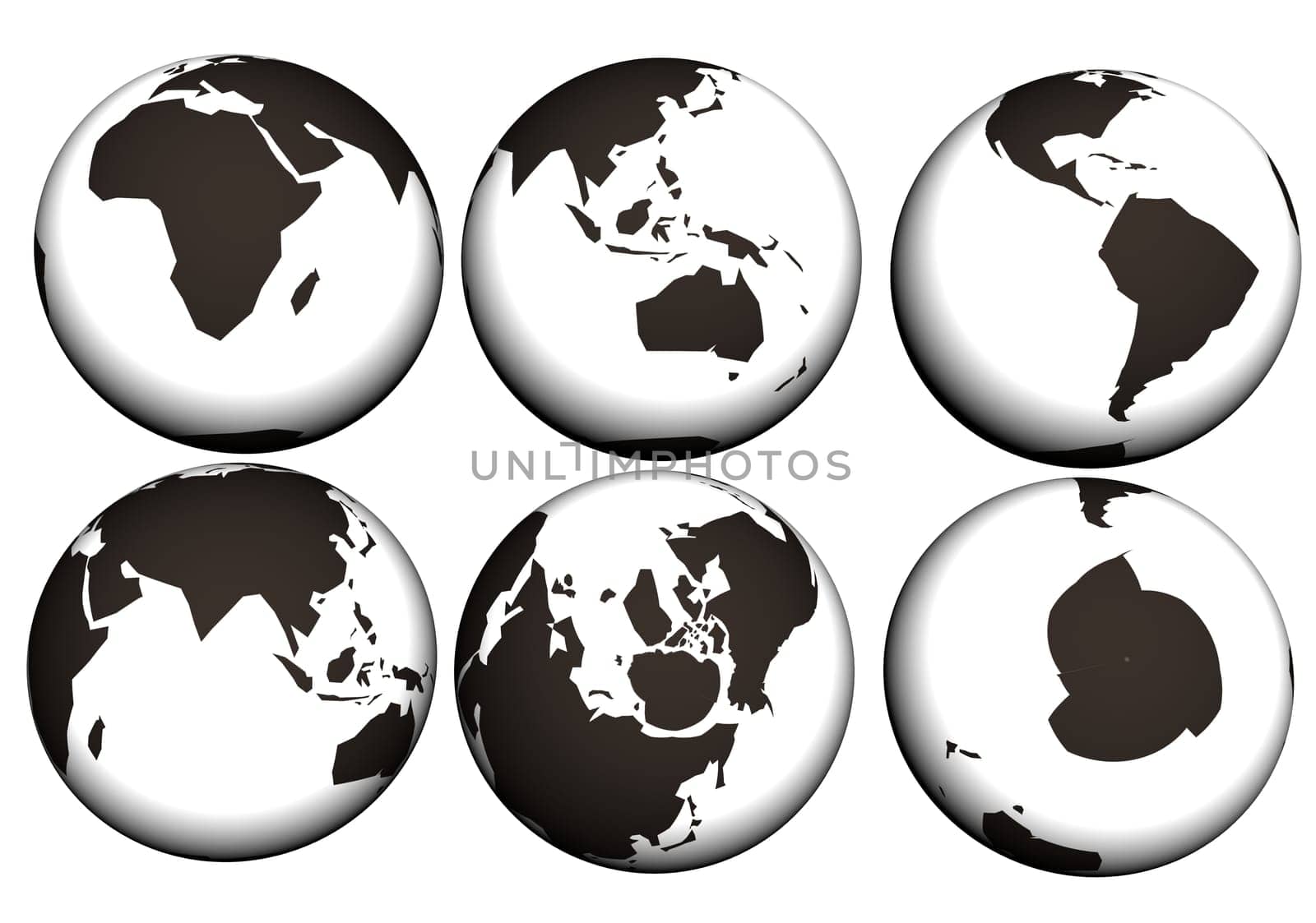 earth 3d abstract business icon