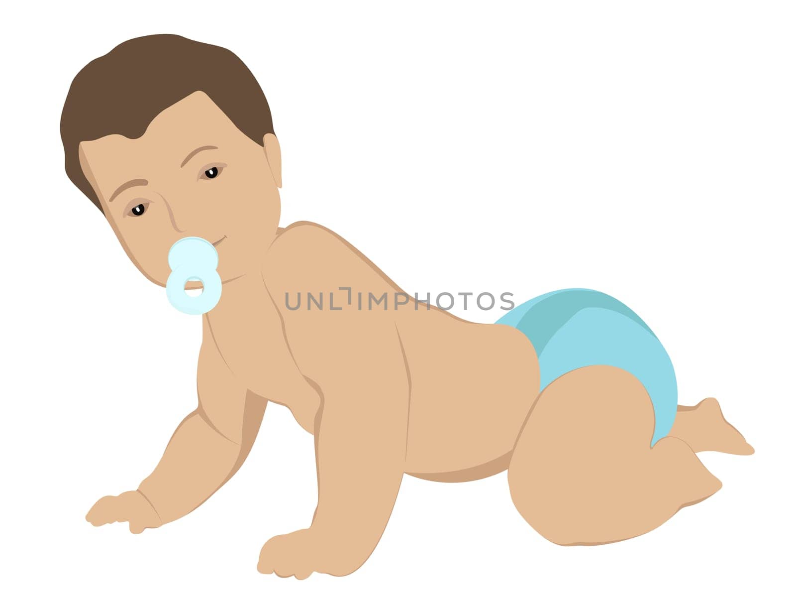 small porcelain kid with white background