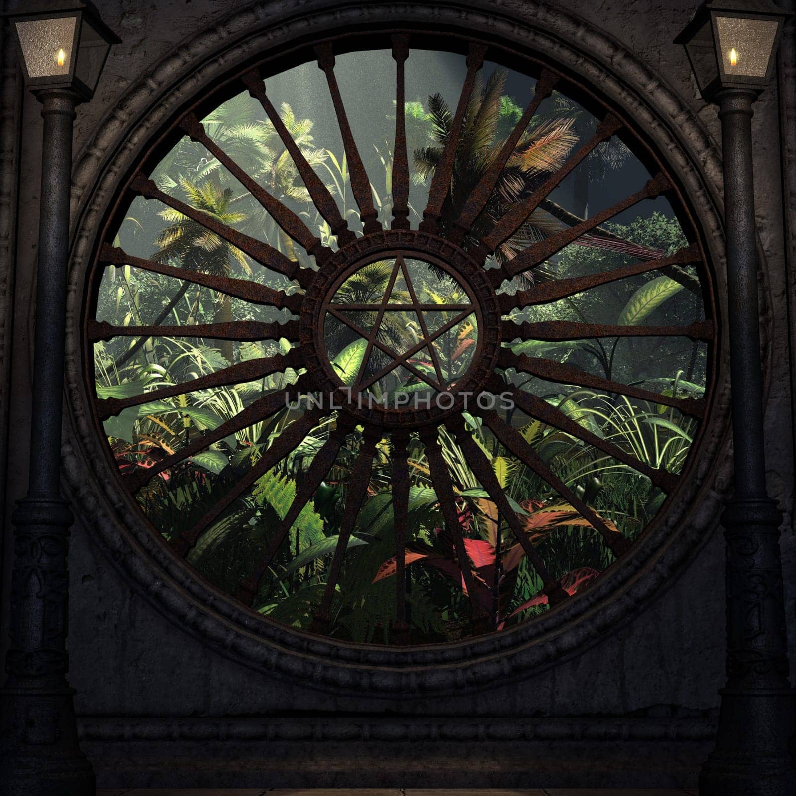 3D Render of an Ancient Place