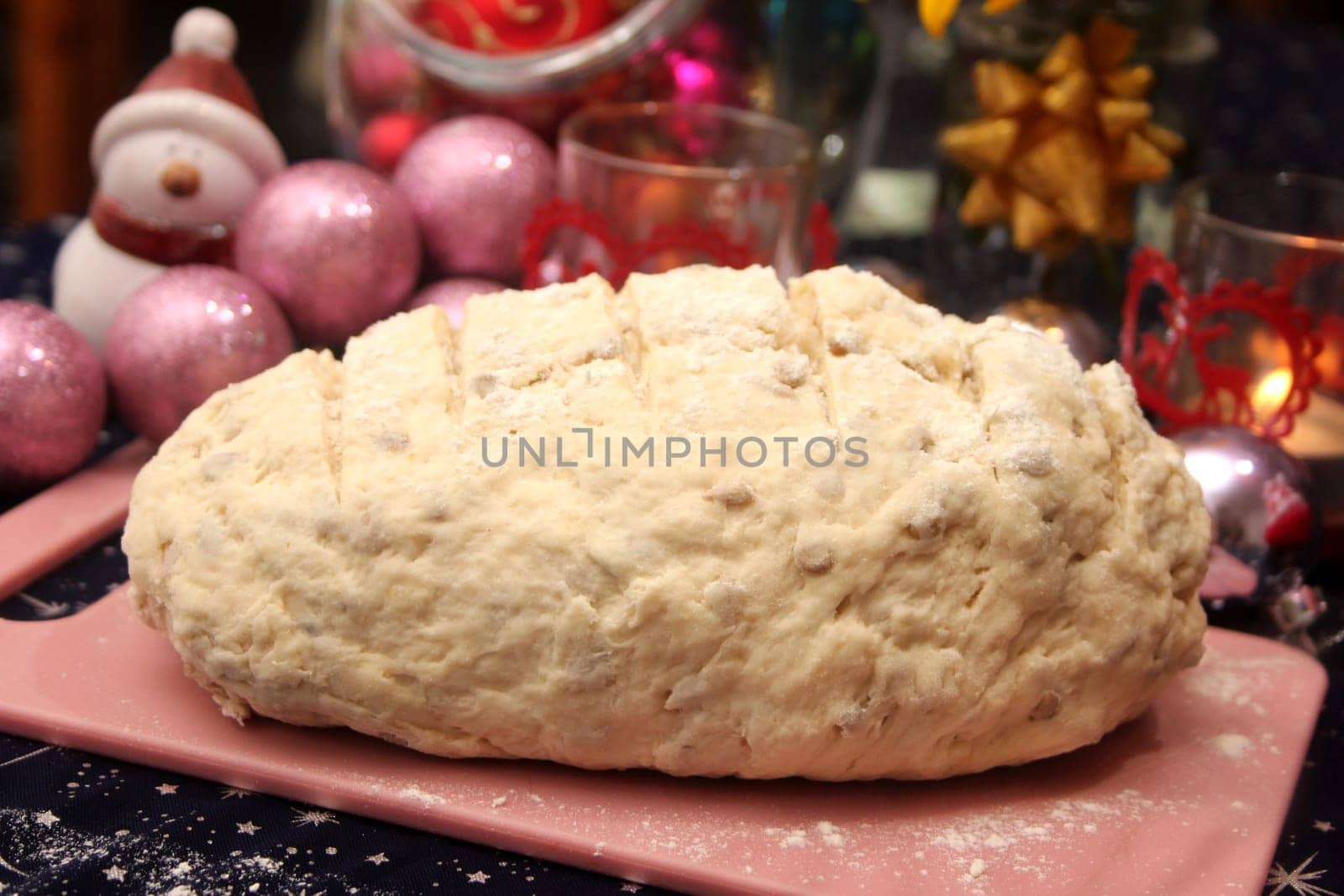 baking a fresh bread with sunflower seeds