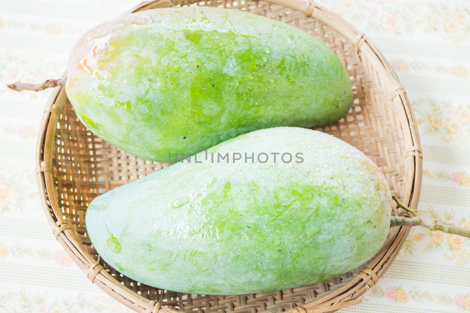 Thai natural giant green mango, stock photo
