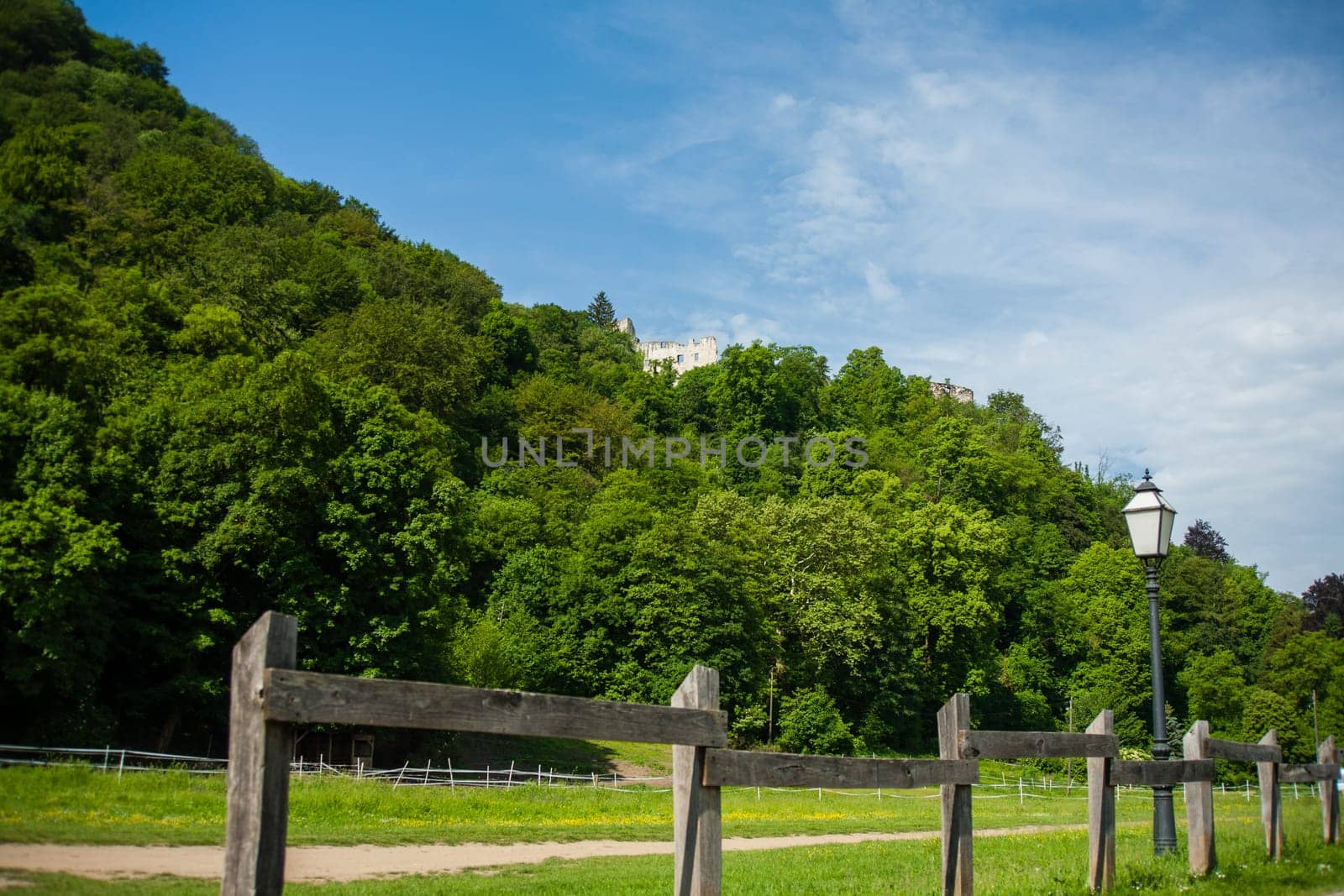 Ruins of ancient old town in Samobor, Croatia.