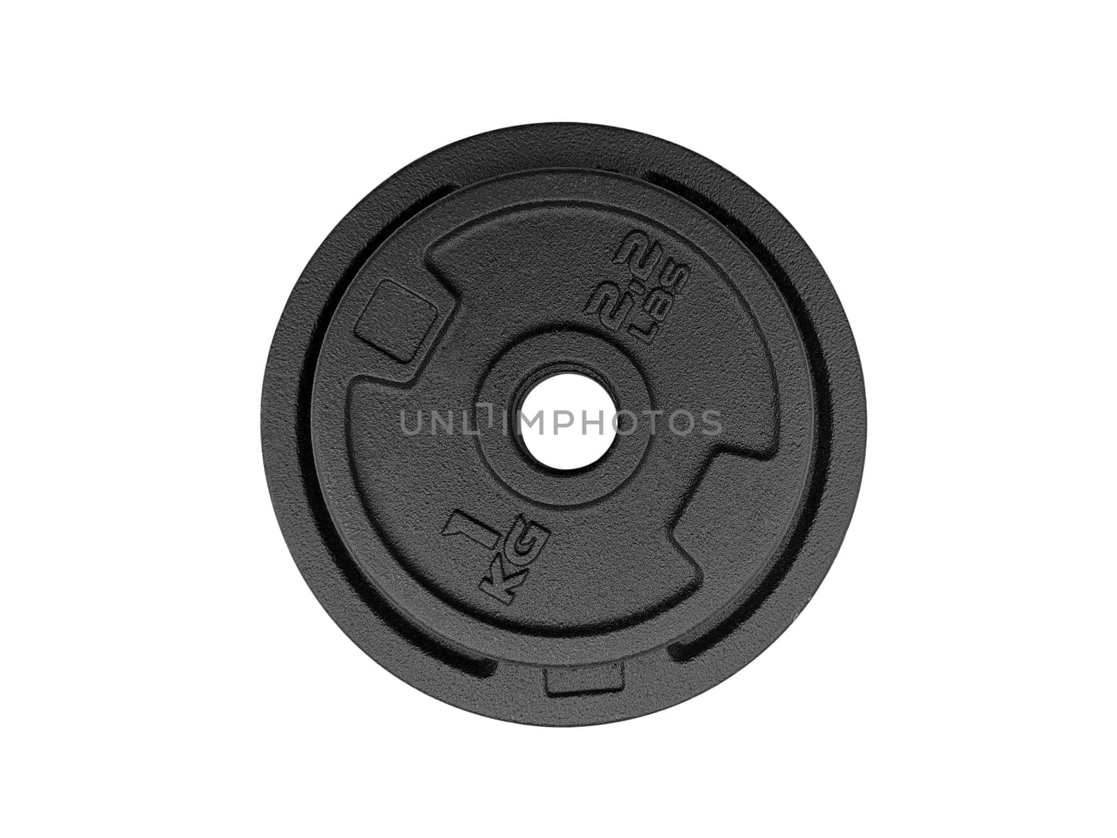 dumbbell discs isolated on white background