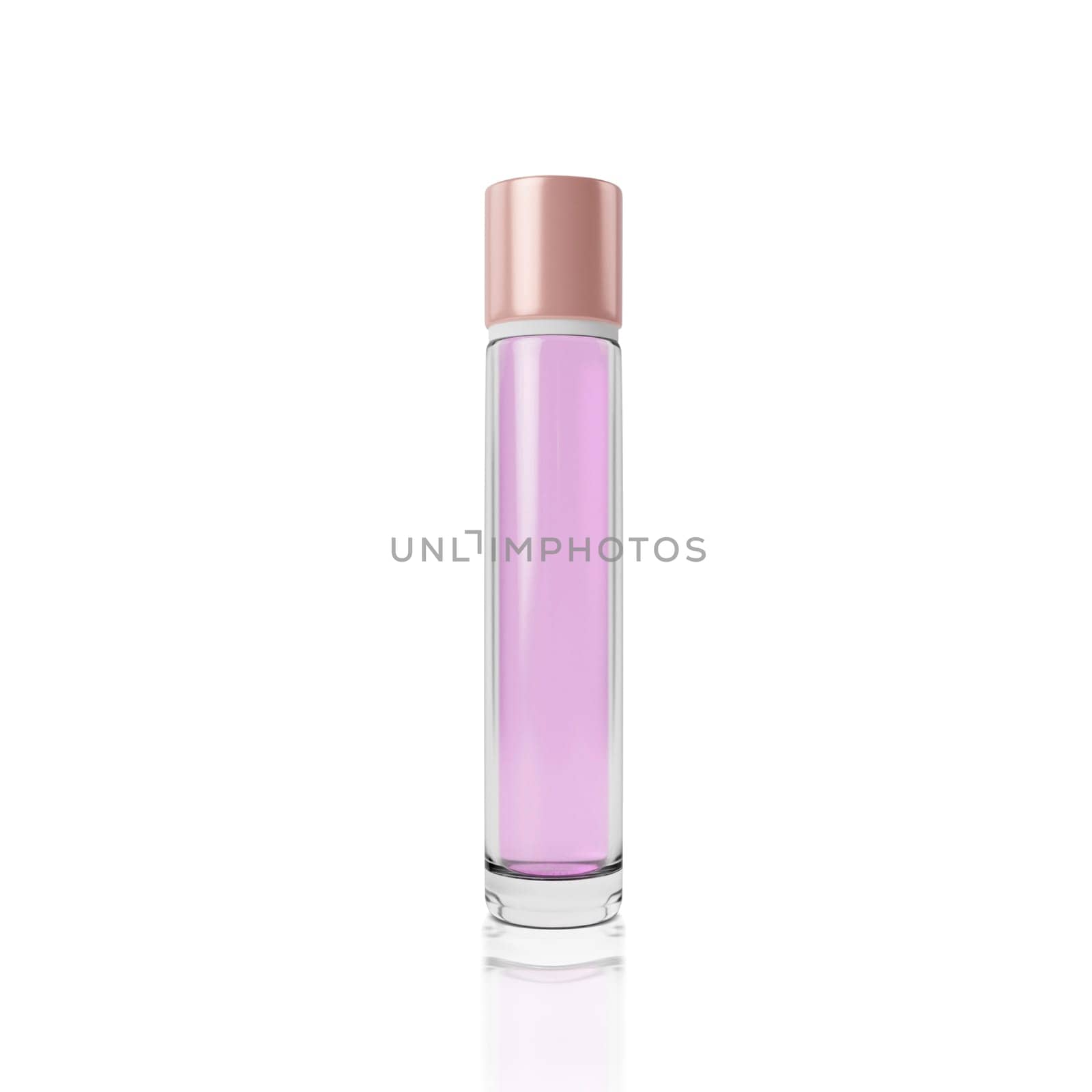 Perfume bottle on a white background. 3d render