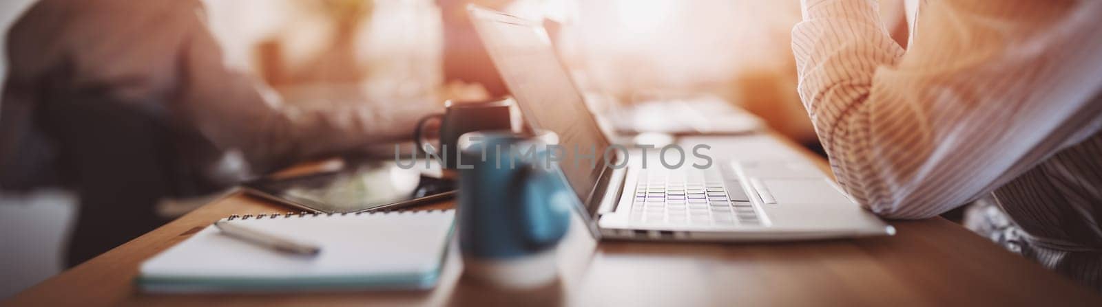 Team of business people working in the office. Concept of work and coworker relation.