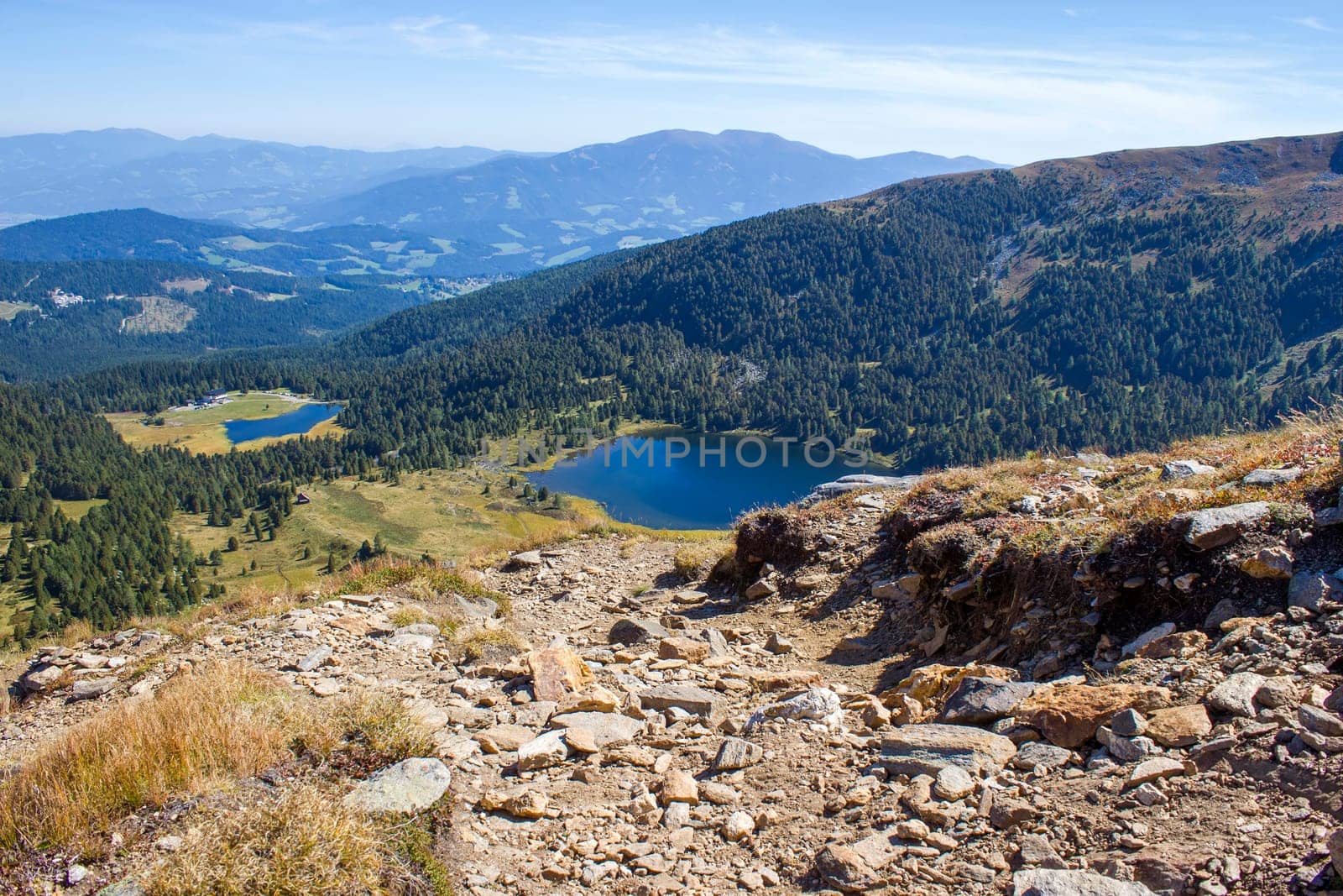 Landscape in Austian Alps - view from Kreiskogel, 2306 m,  Steiermark, Austria