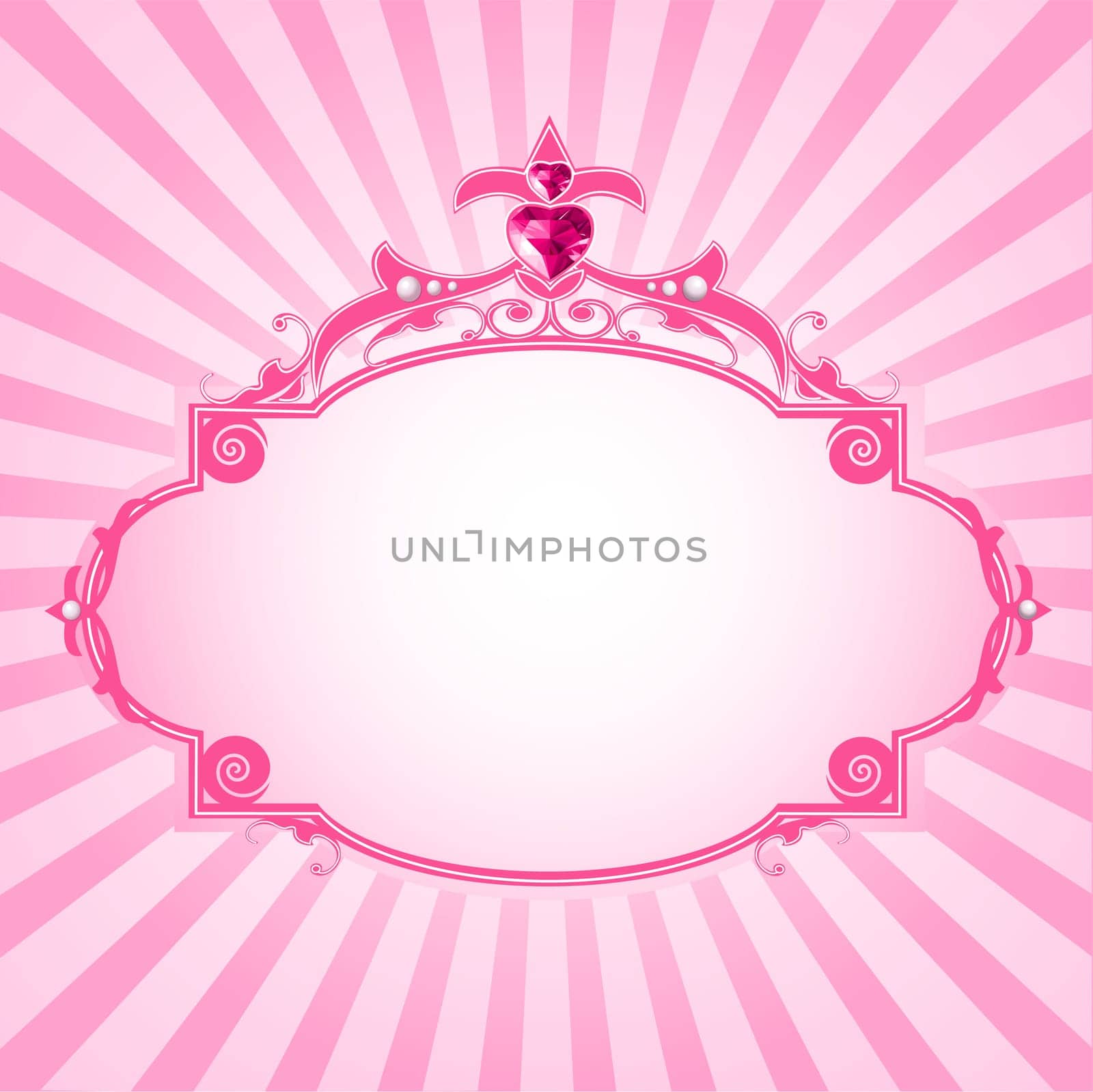 Lovely princess pink frame. Perfect for beautiful girls