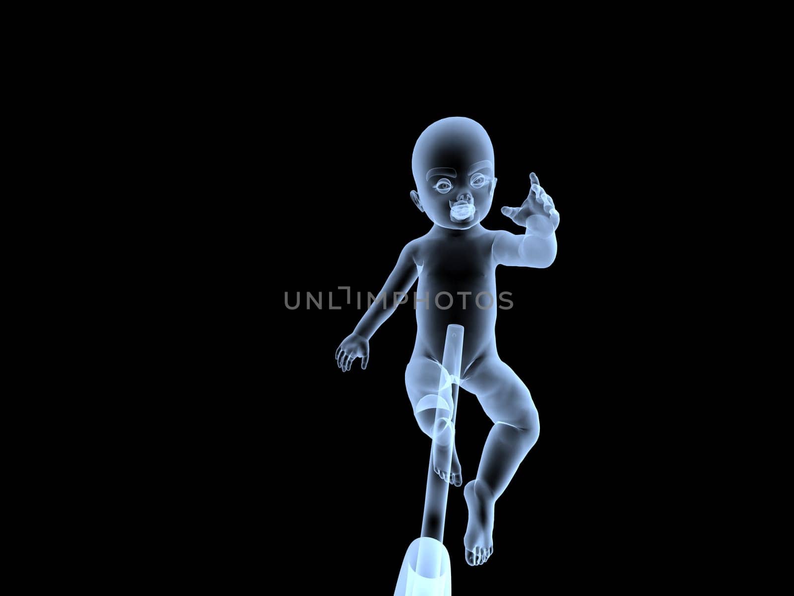 A image of a baby in its mothers womb.