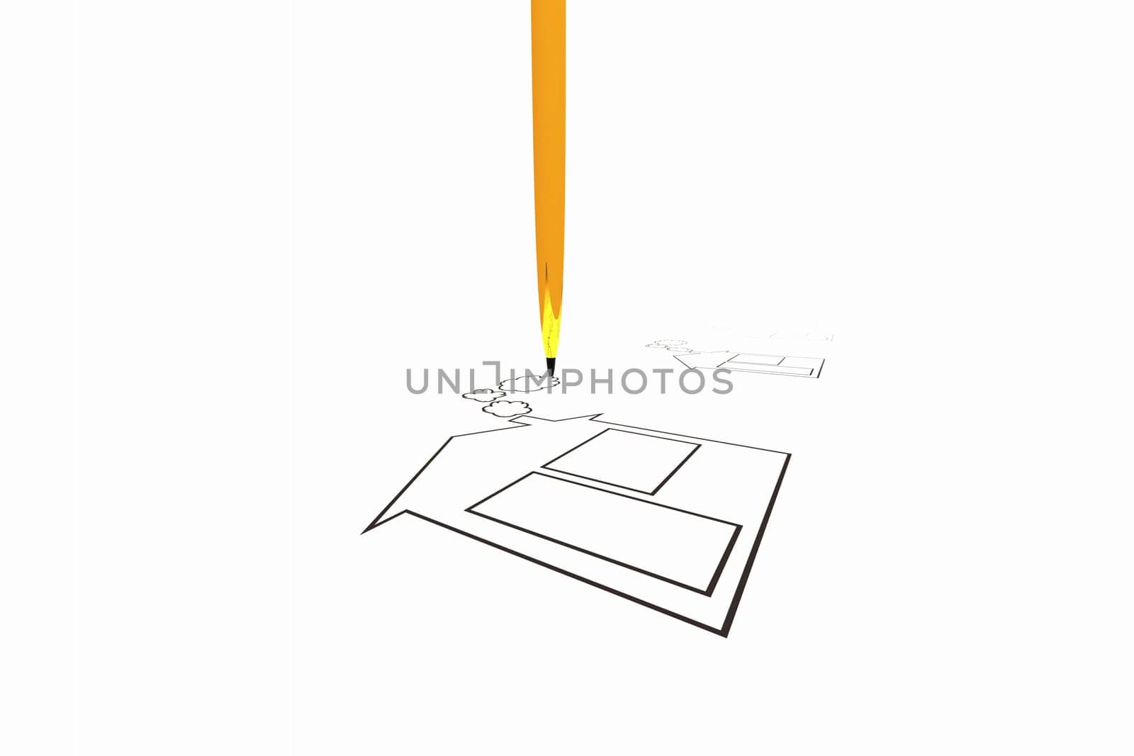 my sweet home abstract 3d concept