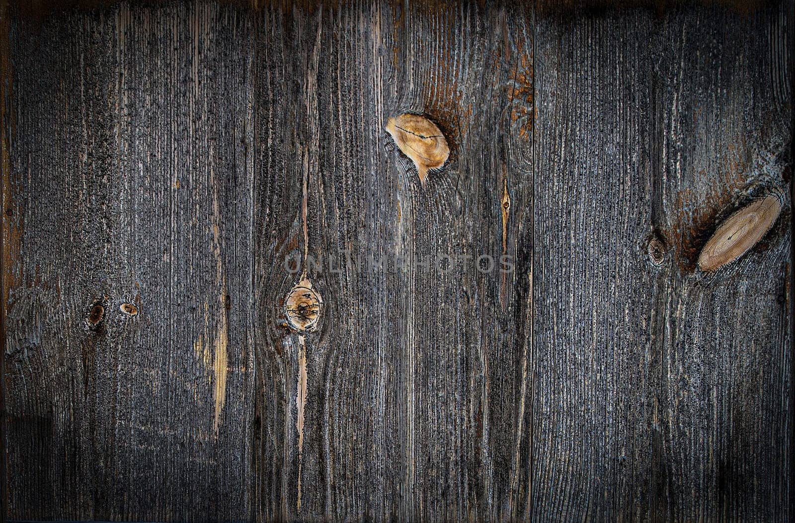 The Dark old wooden table texture background top view