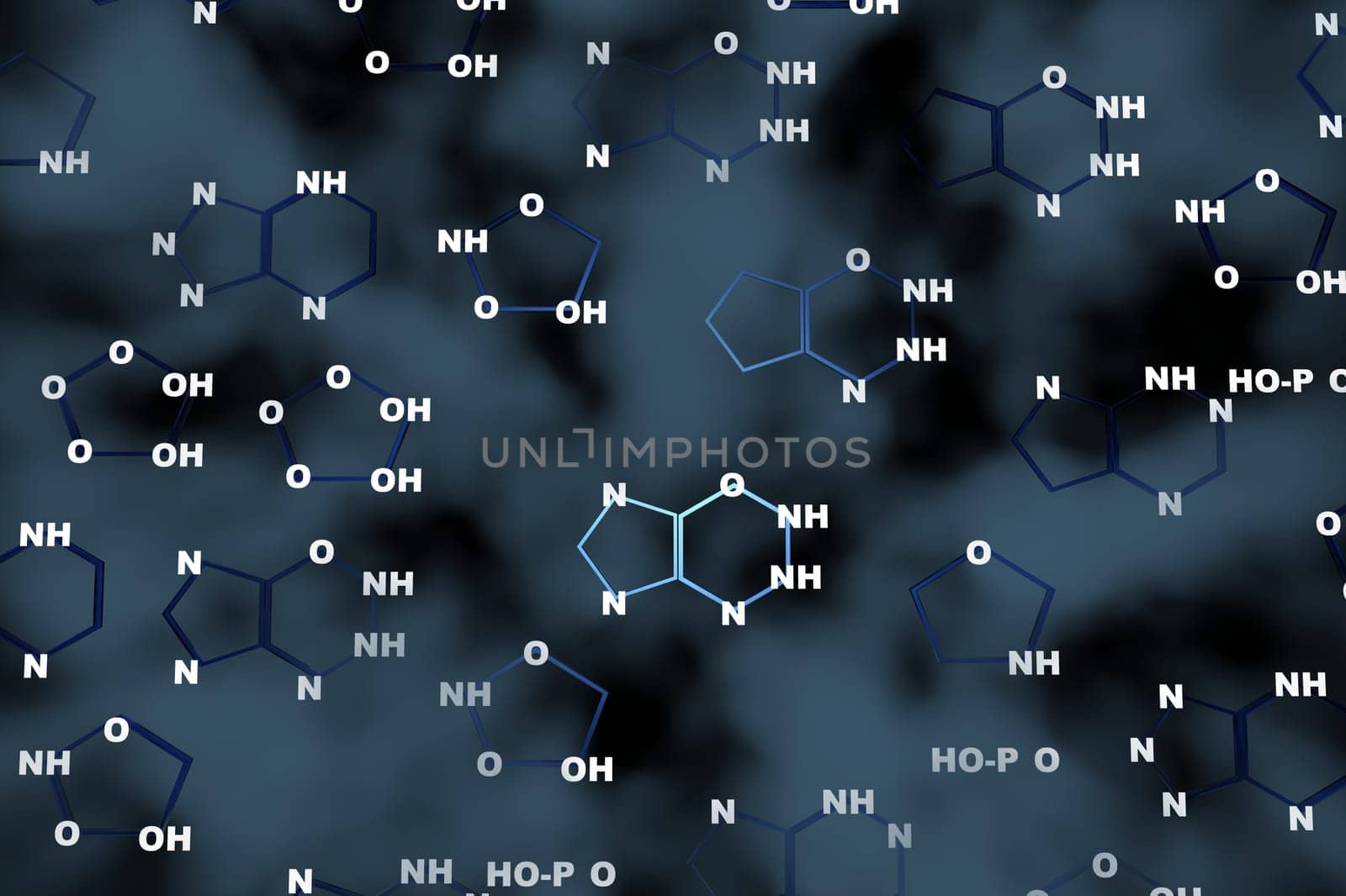 dna chemistry 3d abstract background