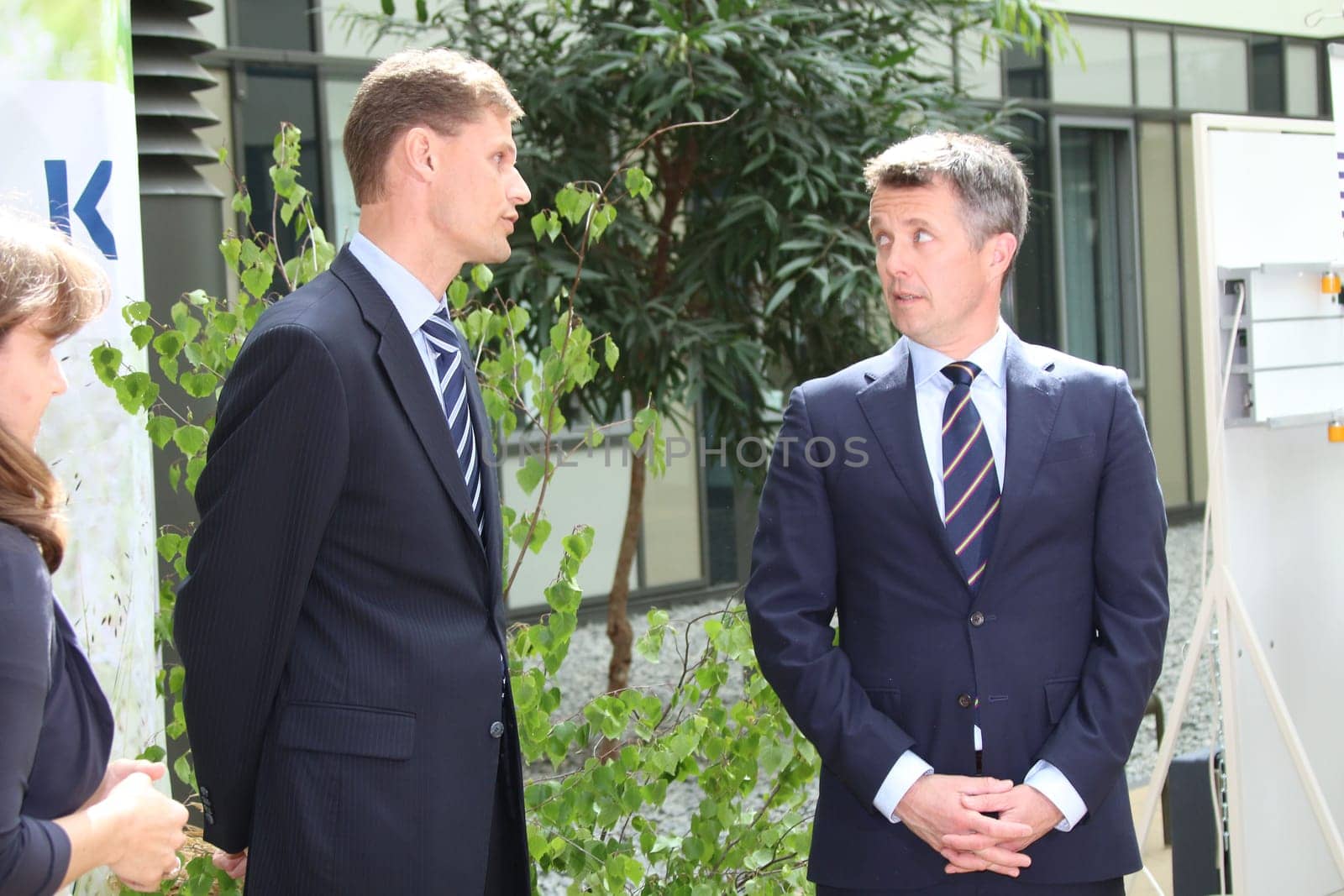 Crown Prince Frederik ,Soren Daniel Niegel (ALK),the Daenian Crown Prince Frederik visits the Asklepios Klinik Barmbek,Hamburg,19.05.2015