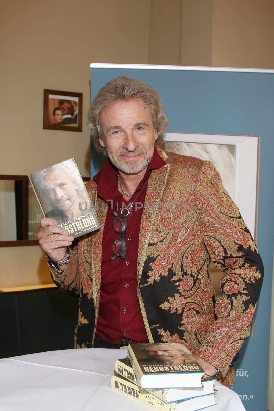 Thomas Gottschalk presents his autobiography "Herbstblond"",Abaton Hamburg,19.05.2015"