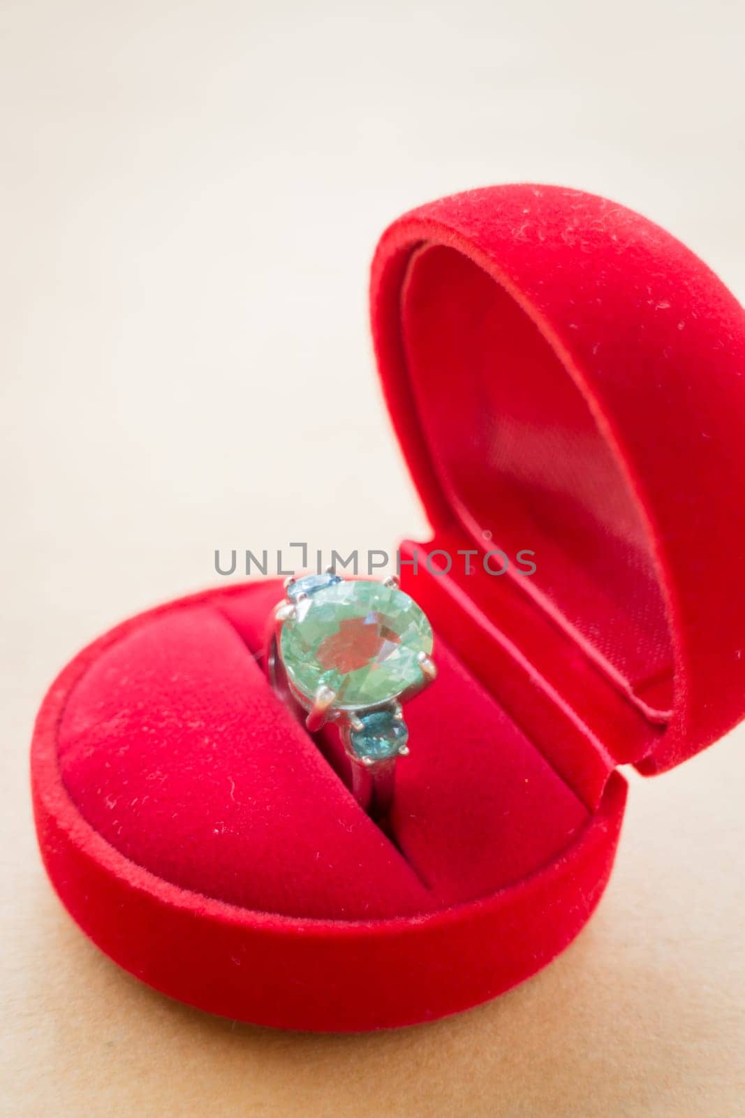 Gem stone fine jewellery ring, stock photo