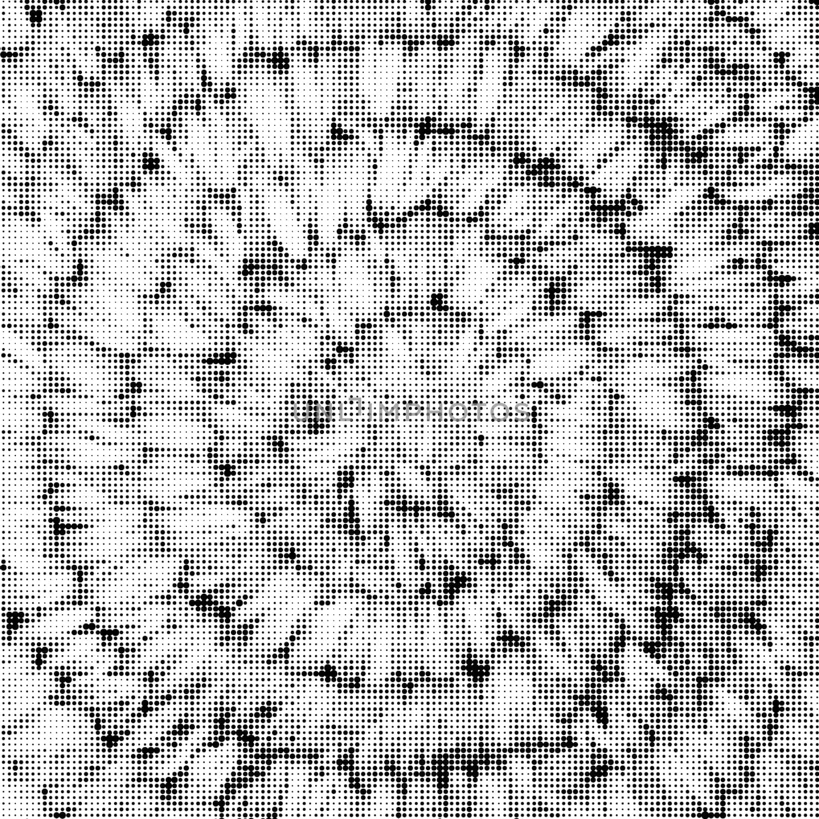 Halftone Pattern. Set of Dots. Dotted Texture on White Background. Overlay Grunge Template. Distress Linear Design. Fade Monochrome Points. Pop Art Backdrop.