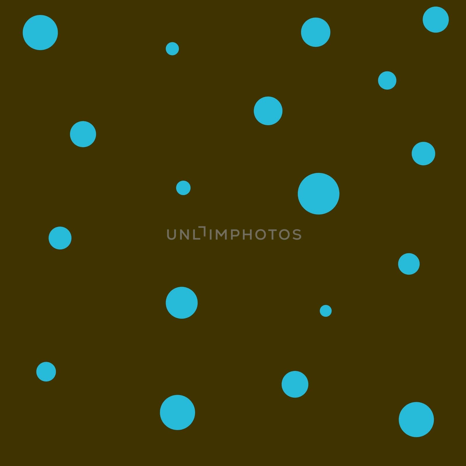 Retro background, brown with sea blue polka dots.