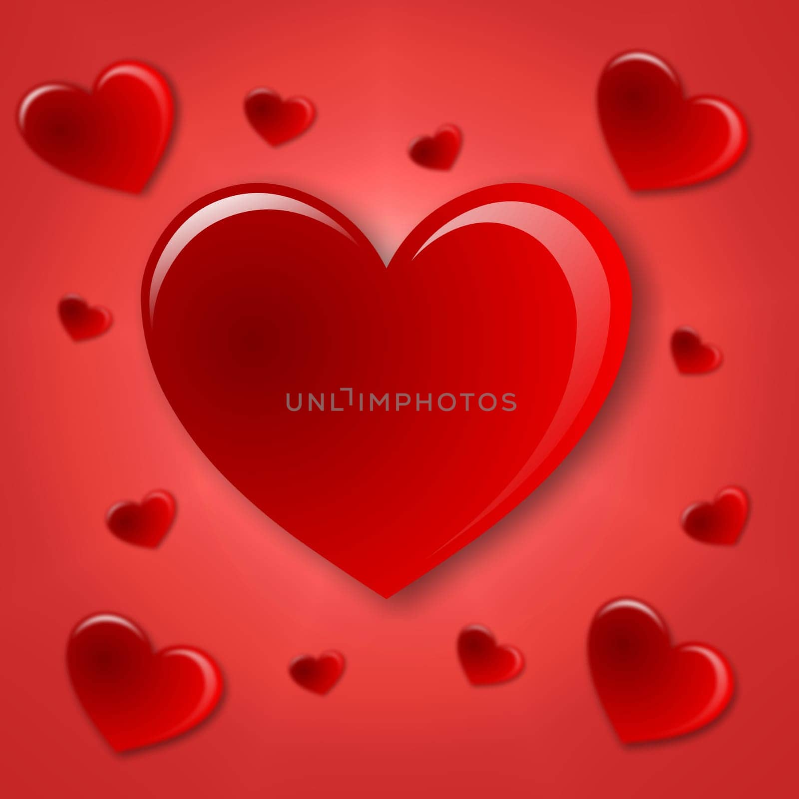 handmade paper hearts background