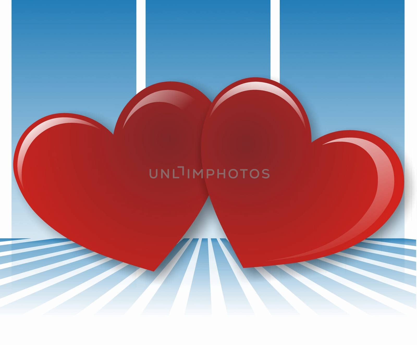 handmade paper hearts background