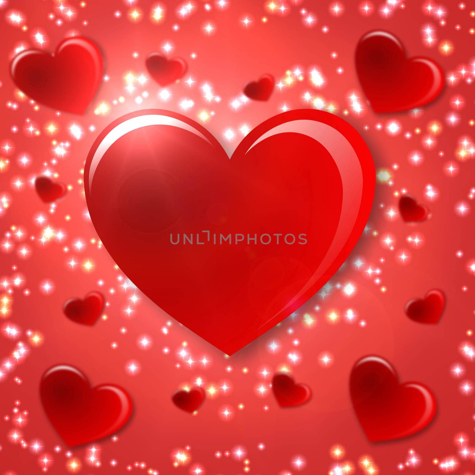 handmade paper hearts background