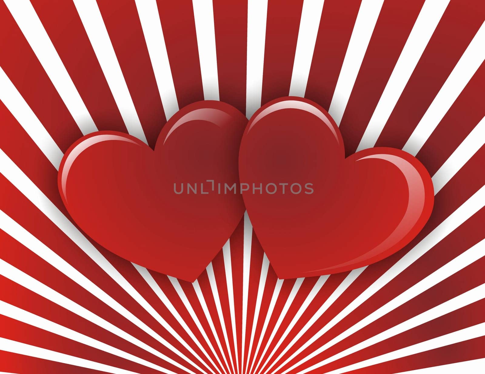 handmade paper hearts background