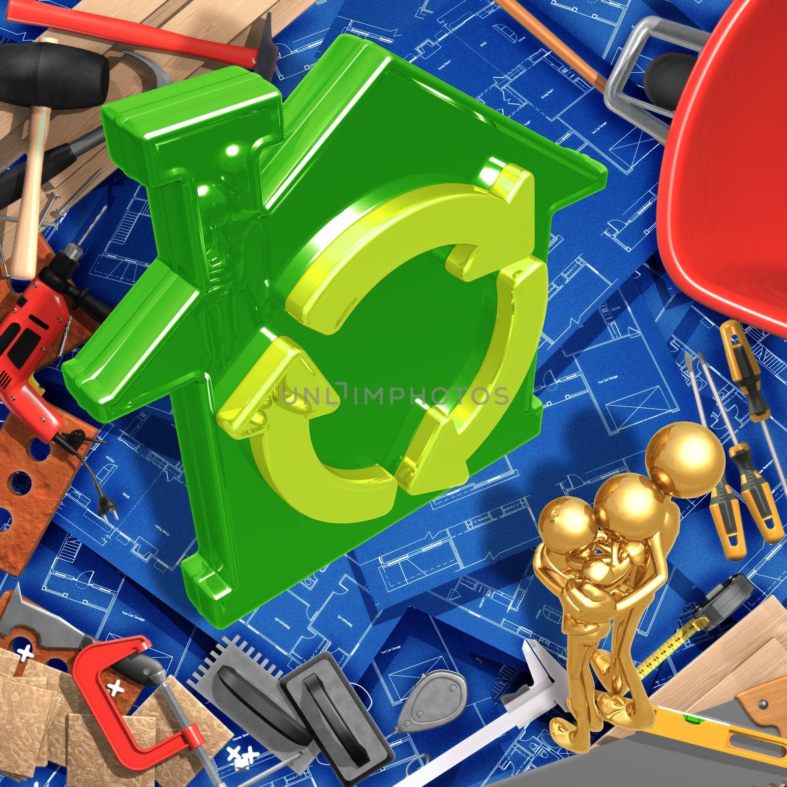 A Concept And Presentation Figure In 3D