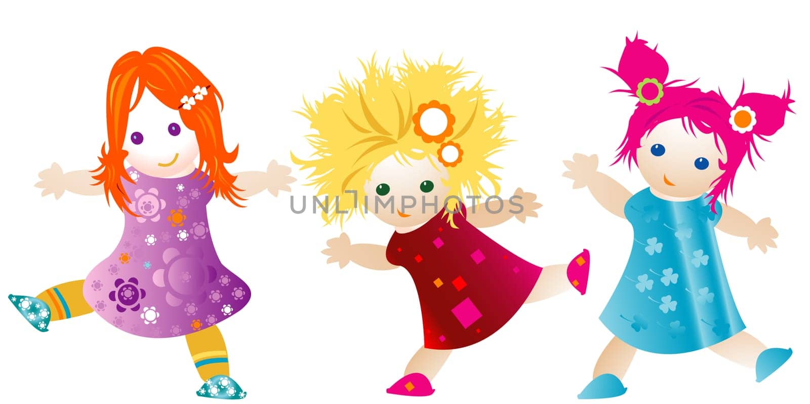 group of children having fun